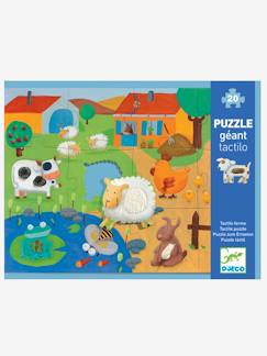 Spielzeug-Pädagogische Spiele-20-teiliges Fühlpuzzle „Bauernhof“ DJECO