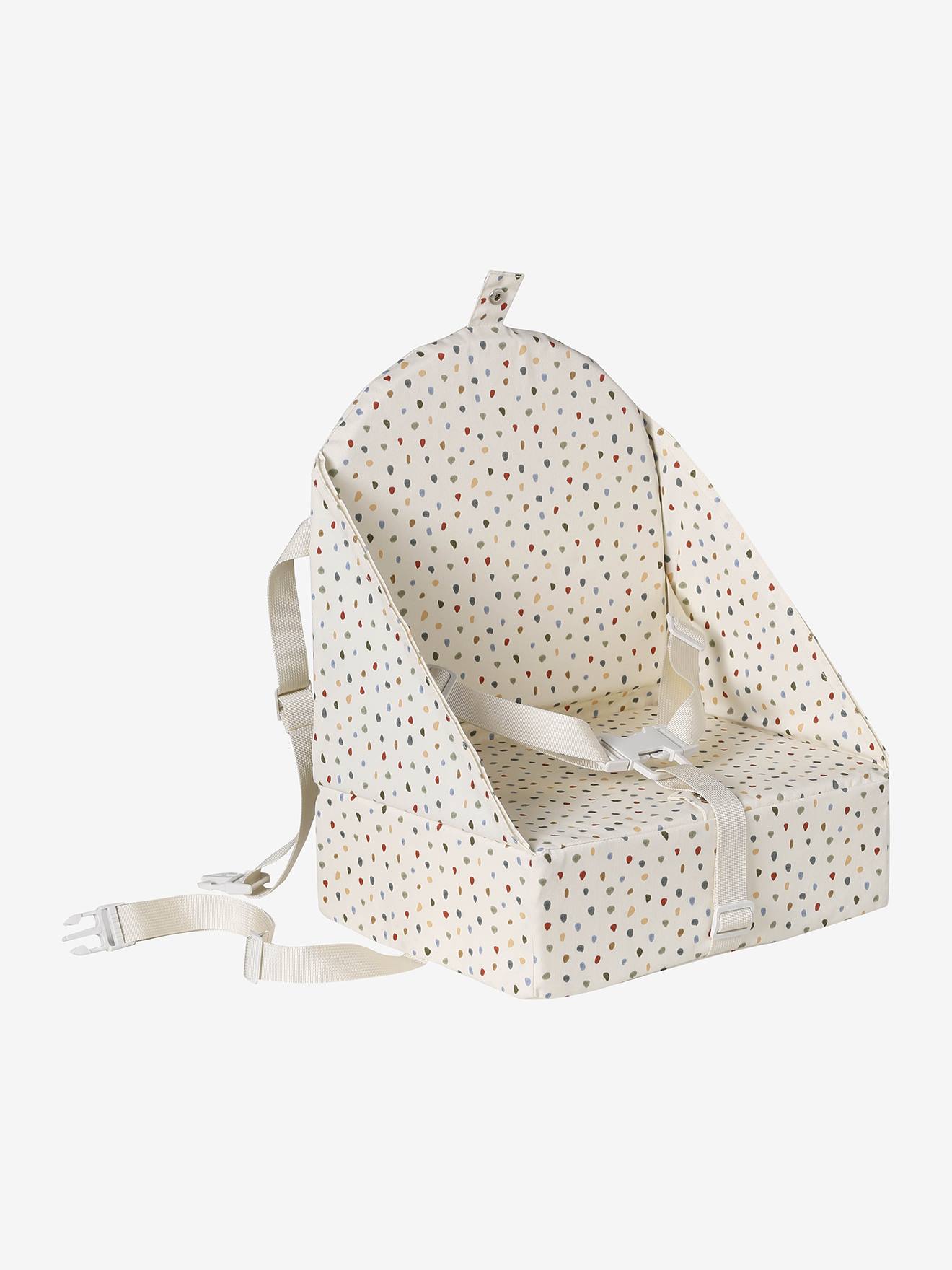 Vertbaudet Kinder Stuhl-Sitzerhöhung Minisaurus Wollweiß Bedruckt Minisaurus Einheitsgröße