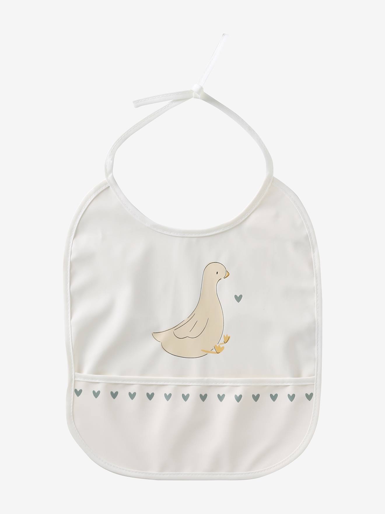 Vertbaudet Baby Lätzchen Mit Auffangtasche Weiß Einheitsgröße