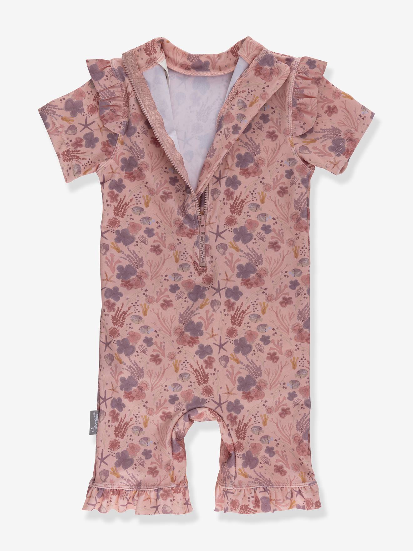 Thumbnail - Mädchen Baby Schwimmanzug mit Windeleinsatz CORALE Sterntaler pudrig