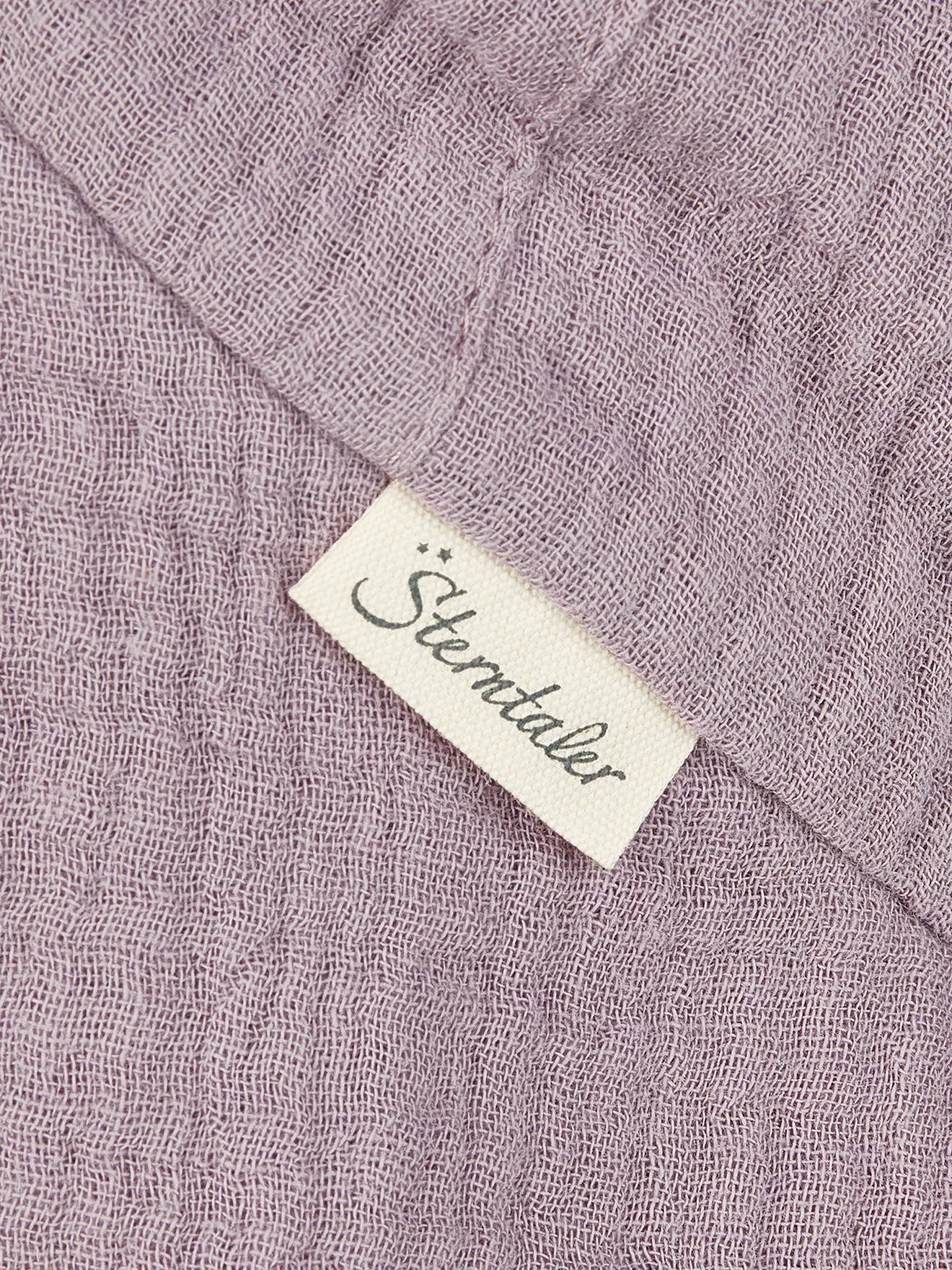 Thumbnail - Kinder Musselin-Schirmmütze mit Nackenschutz Sterntaler pulver lila