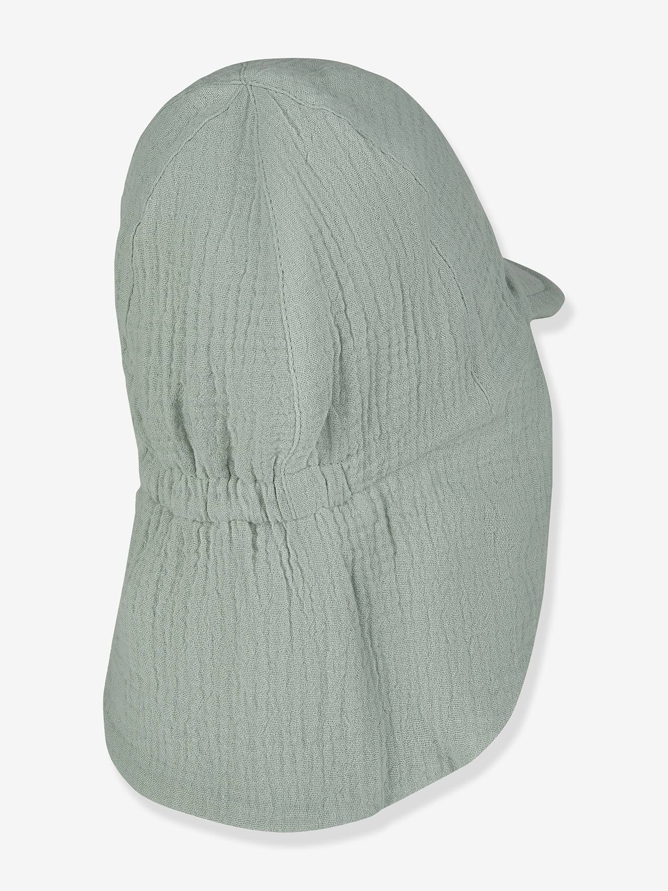 Thumbnail - Kinder Musselin-Schirmmütze mit Nackenschutz Sterntaler