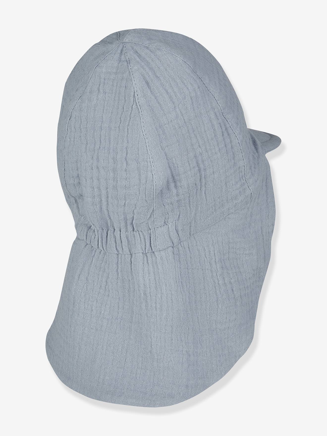 Thumbnail - Kinder Musselin-Schirmmütze mit Nackenschutz Sterntaler