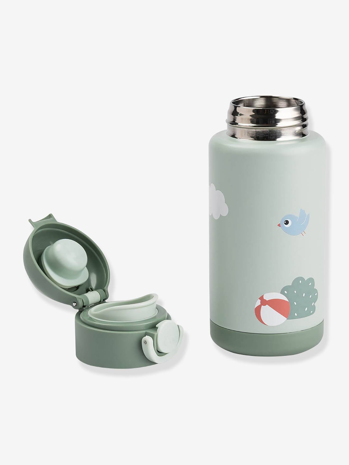 Thumbnail - Kinder Thermoflasche aus Edelstahl 340 ml DONE BY DEER sandfarben