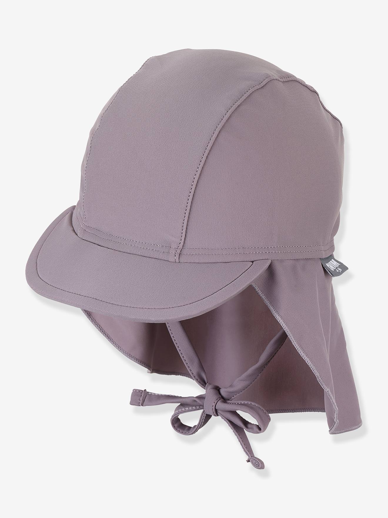 Kinder Bade-Schirmmütze mit Nackenschutz Sterntaler pulver lila Gr. 51 cm