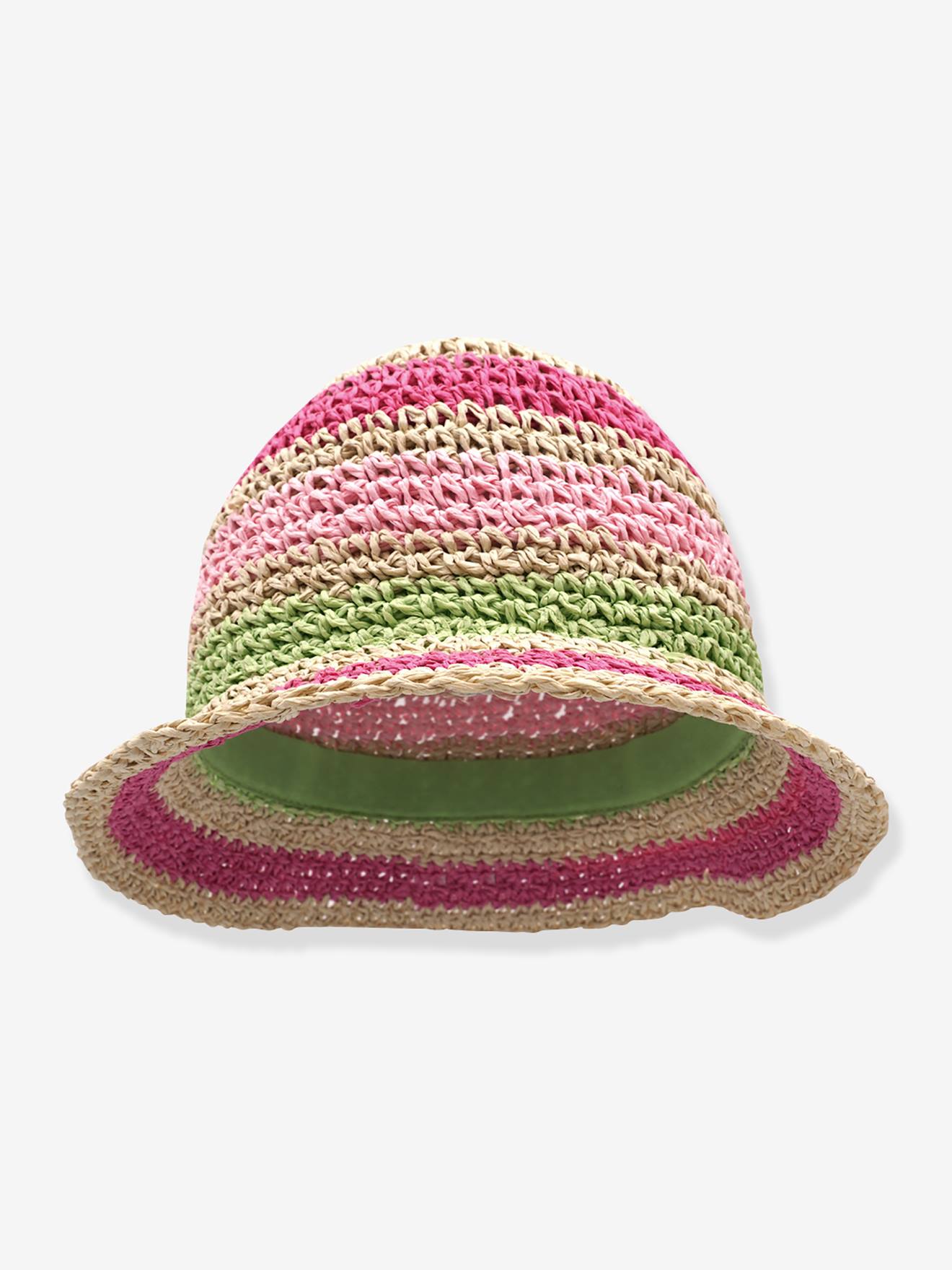 Gestreifter Mädchen Häkel-Sonnenhut maximo Gr. 47 cm