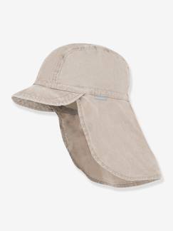 Maedchenkleidung-Kinder UV-Sonnenhut mit Nackenschutz maximo, Bio-Baumwolle