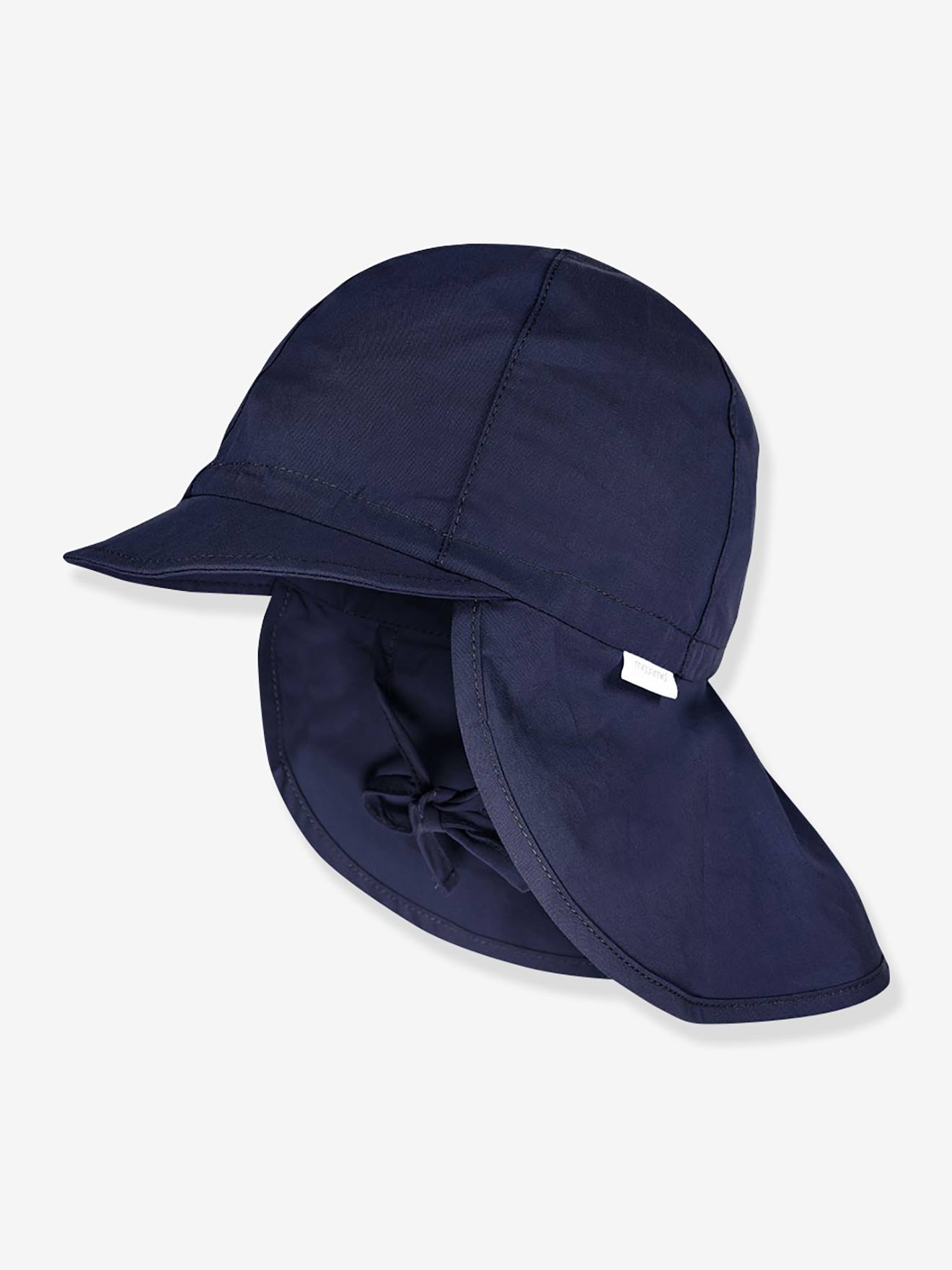 Jungen UV-Sonnenhut mit Nackenschutz maximo nachtblau Gr. 53 cm