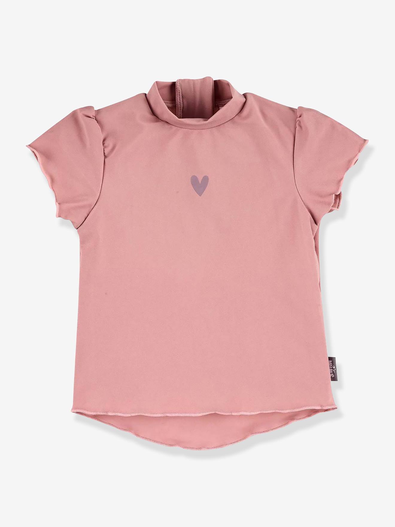 Kurzärmeliges Mädchen Badeshirt HERZ Sterntaler pudrig rosa Gr. 98/104