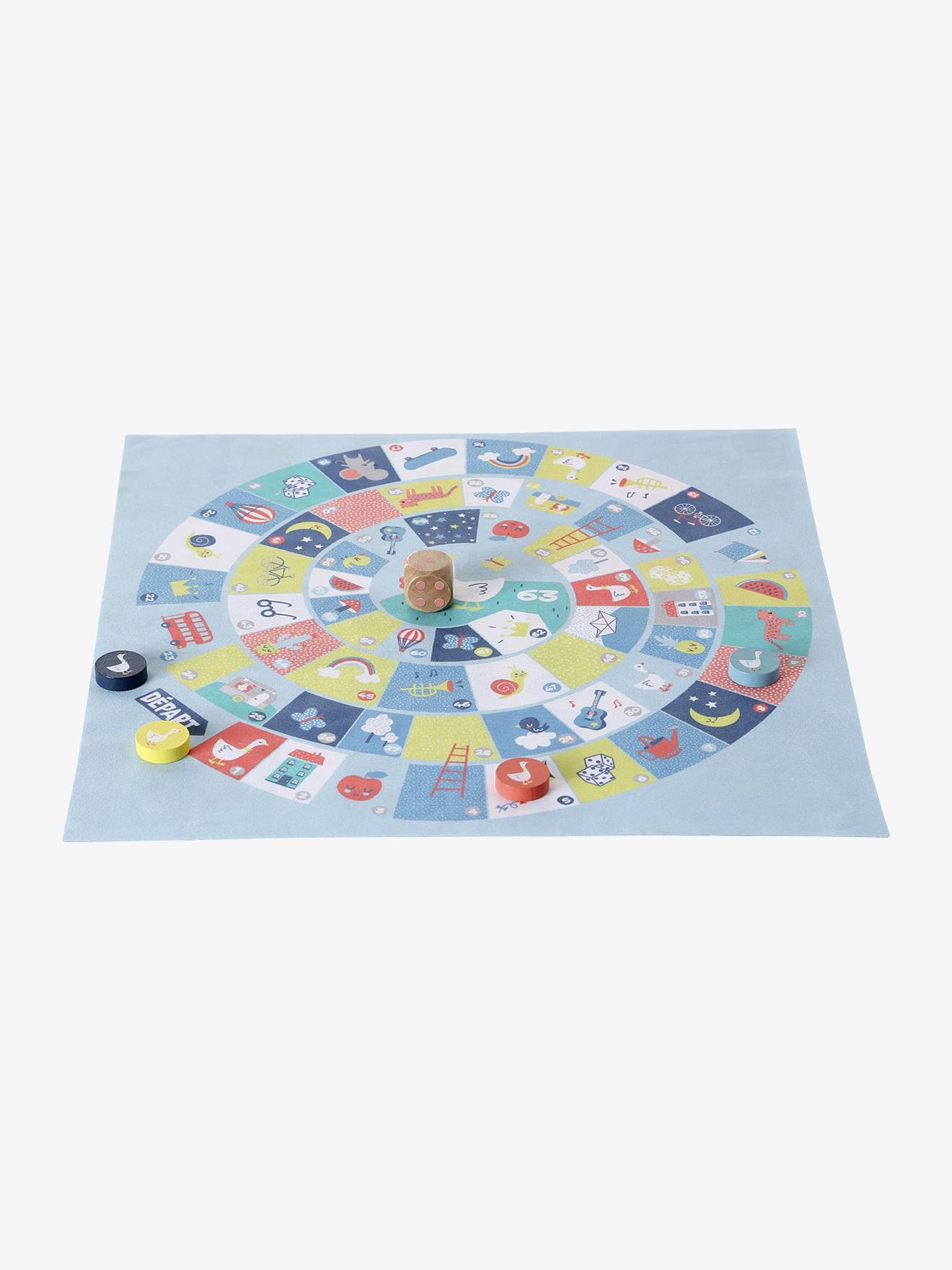 Reisespiele-Set Gänsespiel & Ludo aus FSC®-Holz