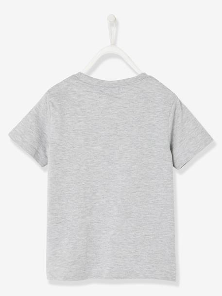Jungen T-Shirt, Klett-Patches Pyjamahelden - grau meliert - 2