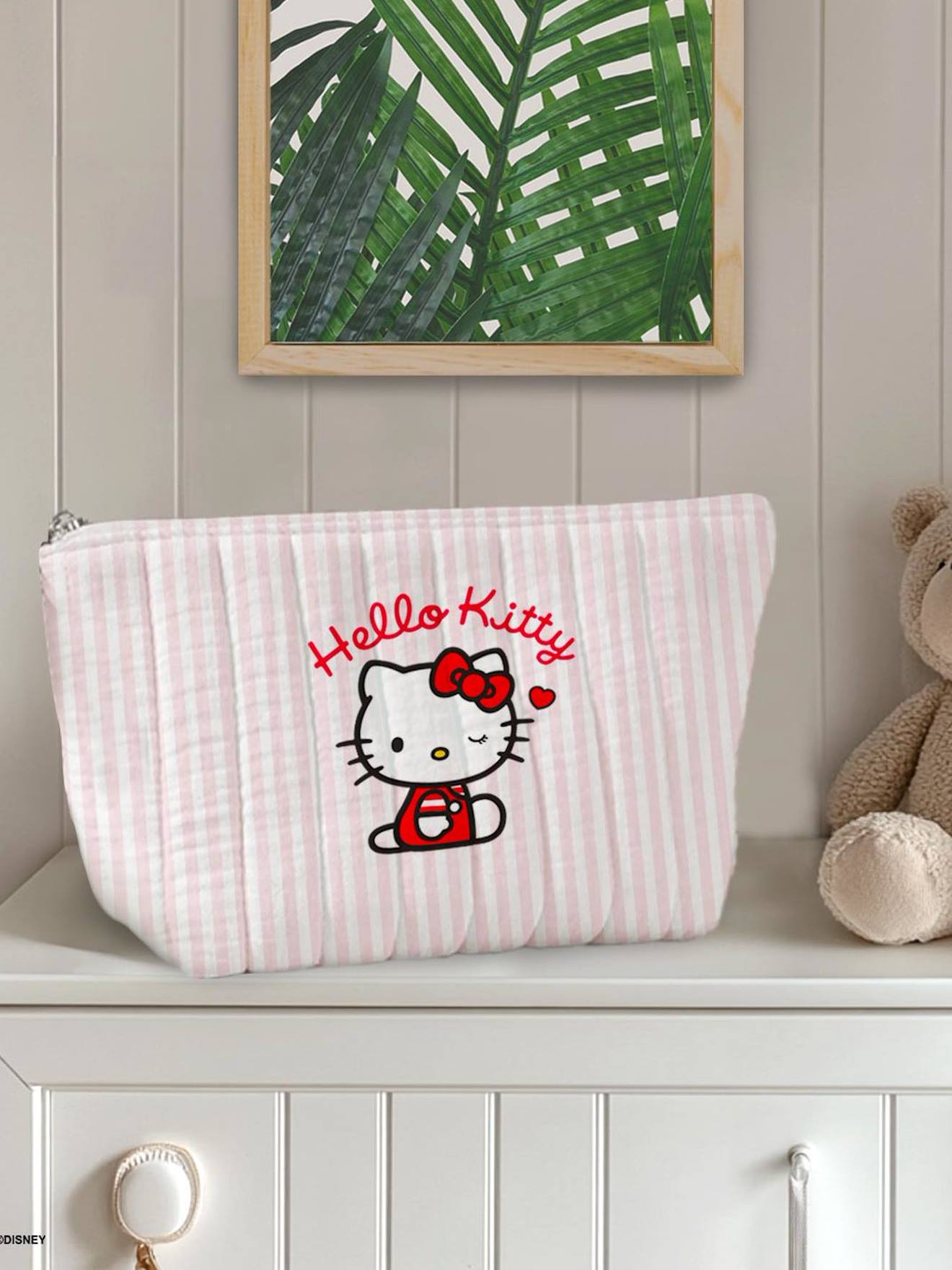 Gestreifter Kinder Waschbeutel HELLO KITTY