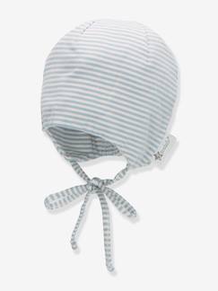 Maedchenkleidung-Geringelte Baby Beanie Sterntaler, Bio-Baumwolle