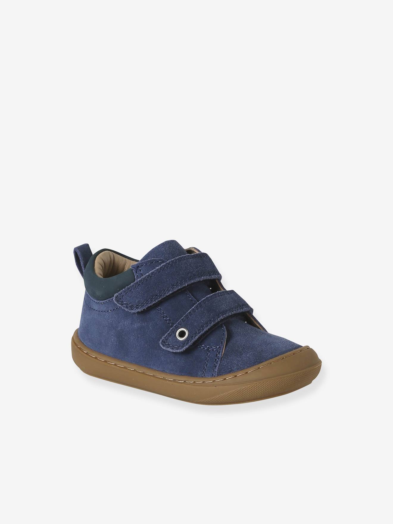 Baby Lauflernschuhe mit Klett aus weichem Leder