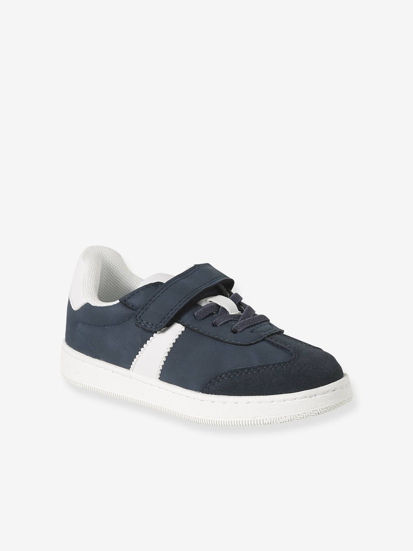 Kinder Sneakers mit Anziehtrick & elastischer Schnürung blau Gr. 26 von vertbaudet