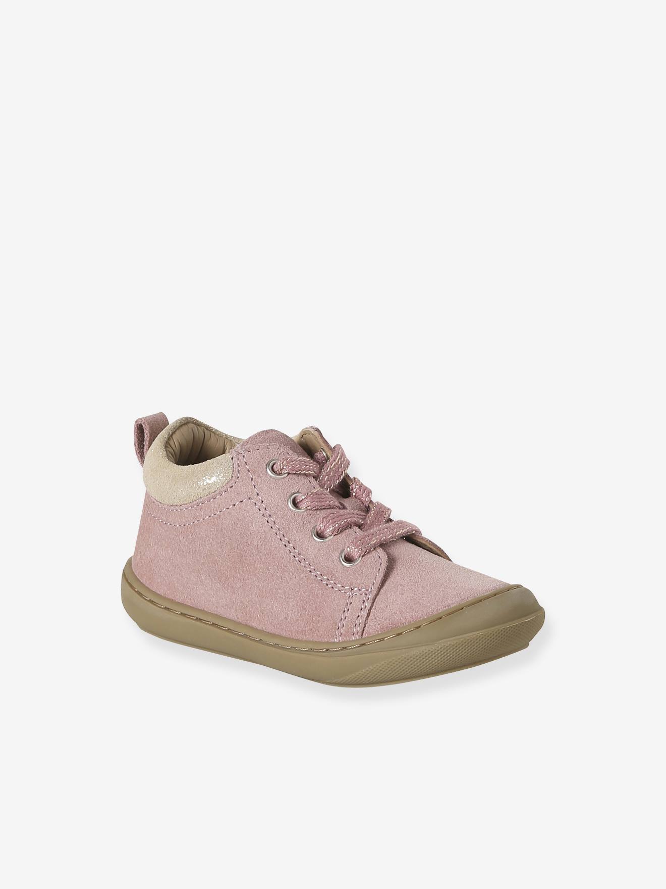 Baby Lauflernboots aus weichem Leder mit Schnürung
