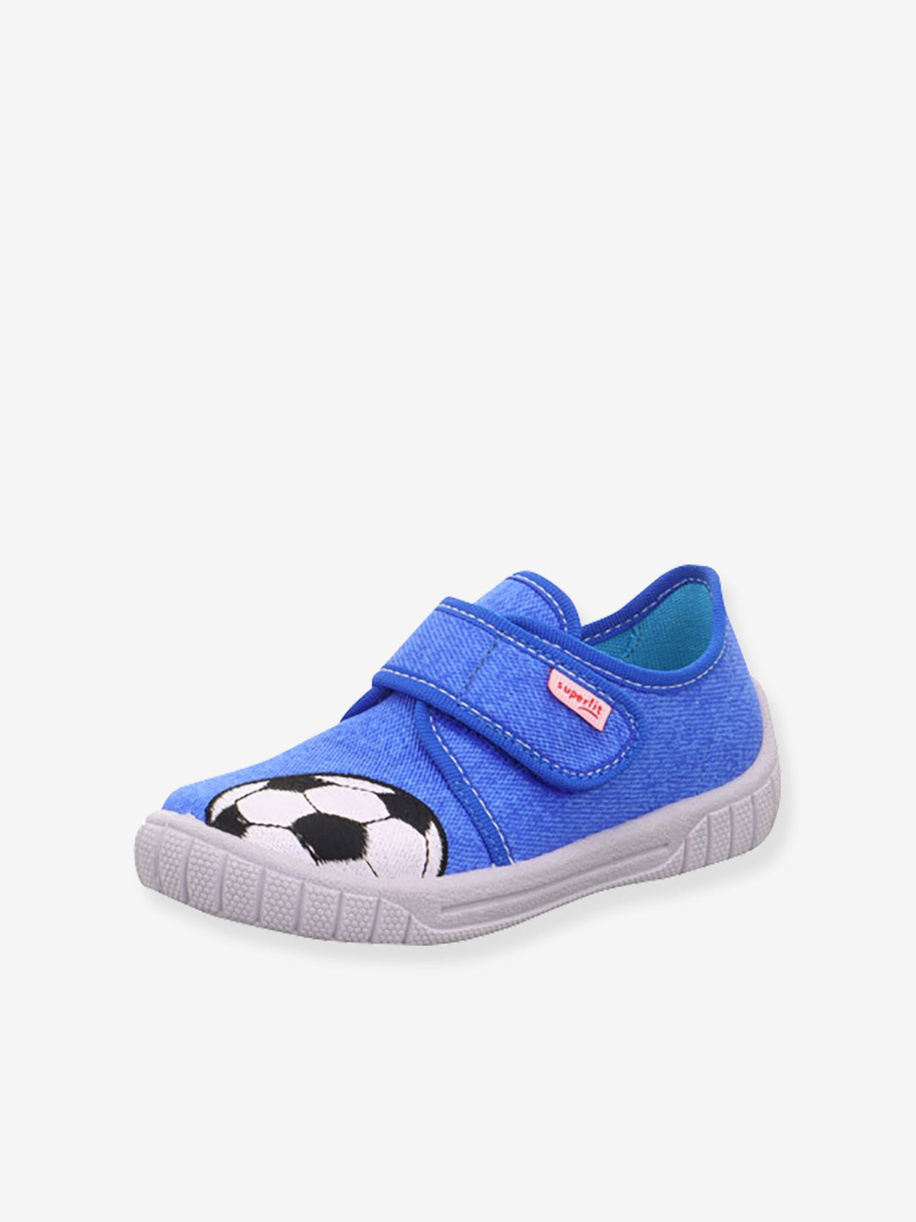 Jungen Stoff-Hausschuhe BILL Fußball Superfit azurblau Gr. 28