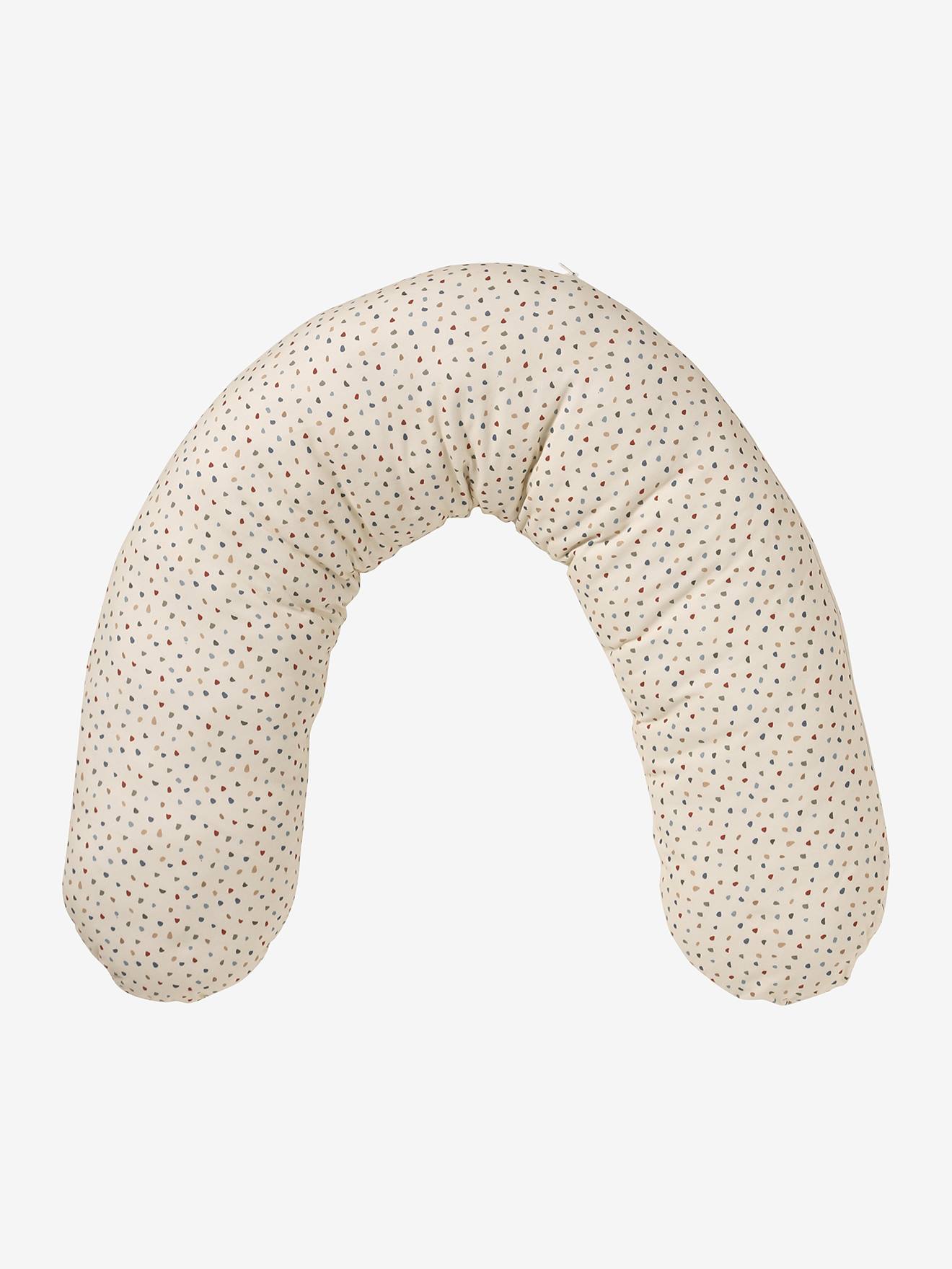 Vertbaudet 2-In-1-Stillkissen Mit Schonbezug Wollweiß Bedruckt Minisaurus Einheitsgröße