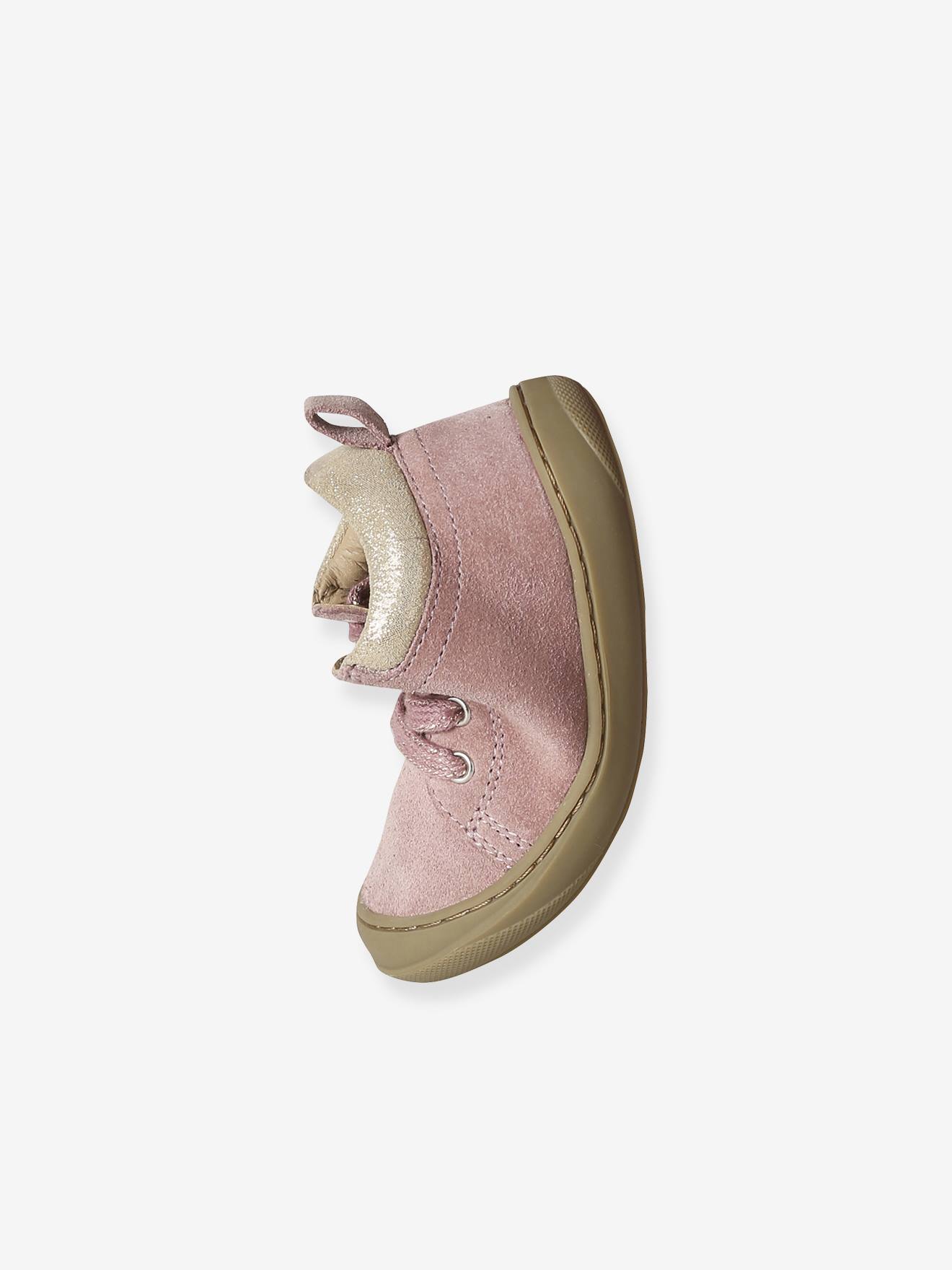 Thumbnail - Baby Lauflernboots aus weichem Leder mit Schnürung