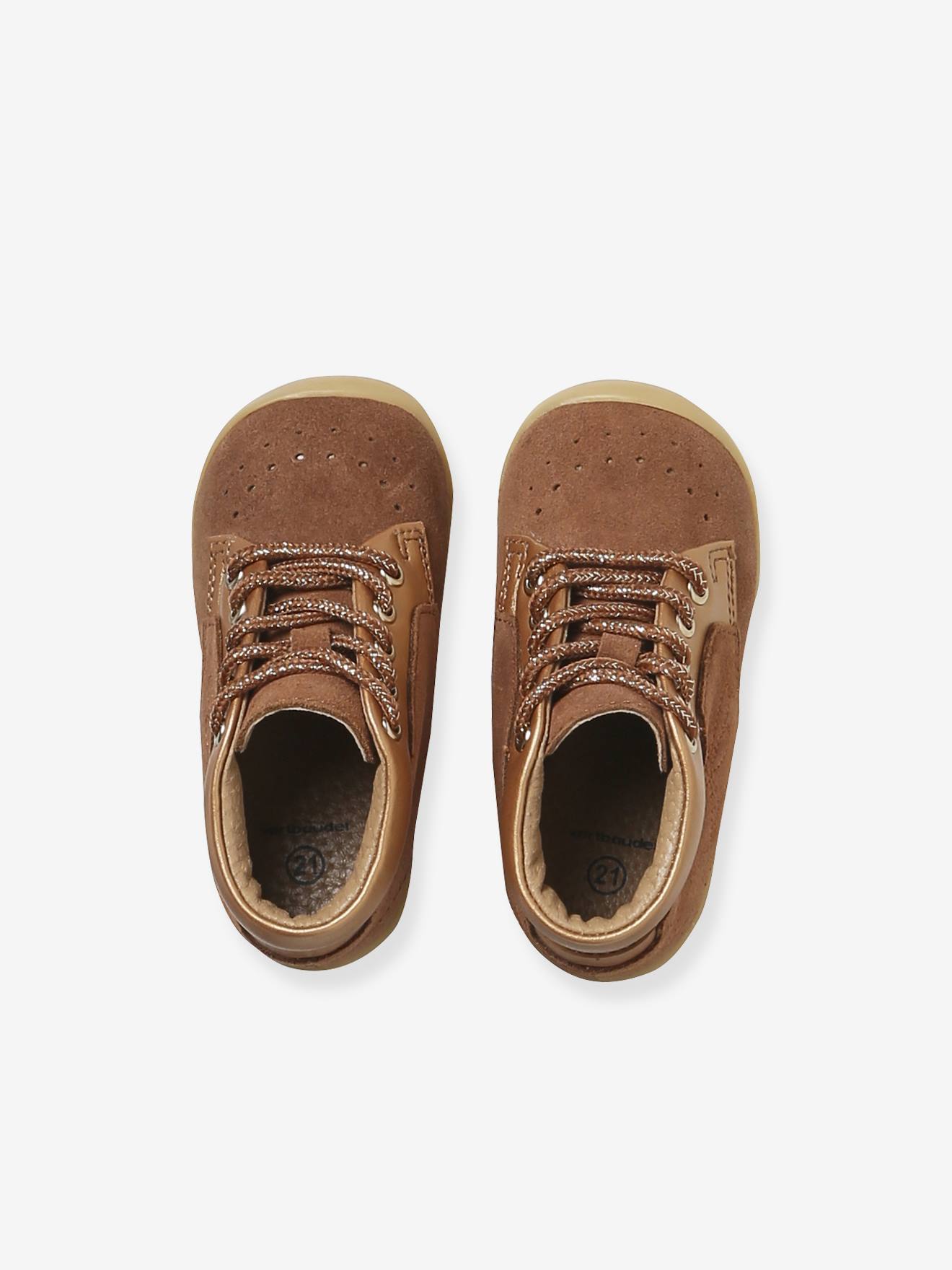 Thumbnail - Baby Lauflern-Boots camel