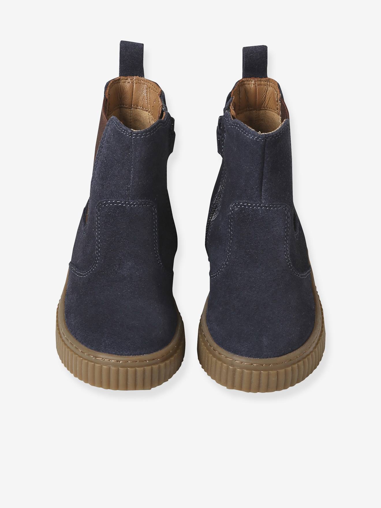 Thumbnail - Kinder Chelsea-Boots aus Leder mit Reißverschluss