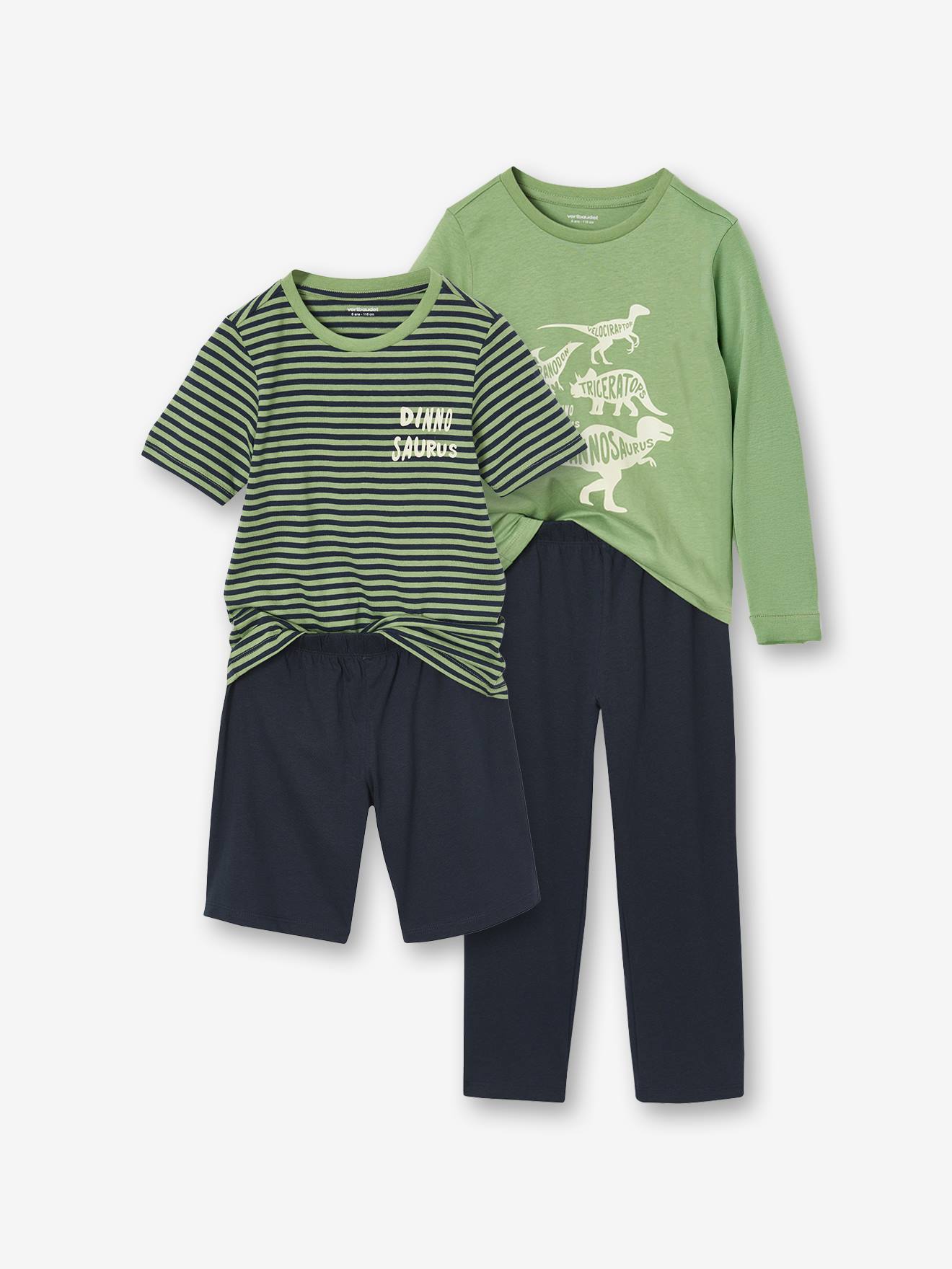 2er-Set Jungen Schlafanzüge mit Recycling-Baumwolle