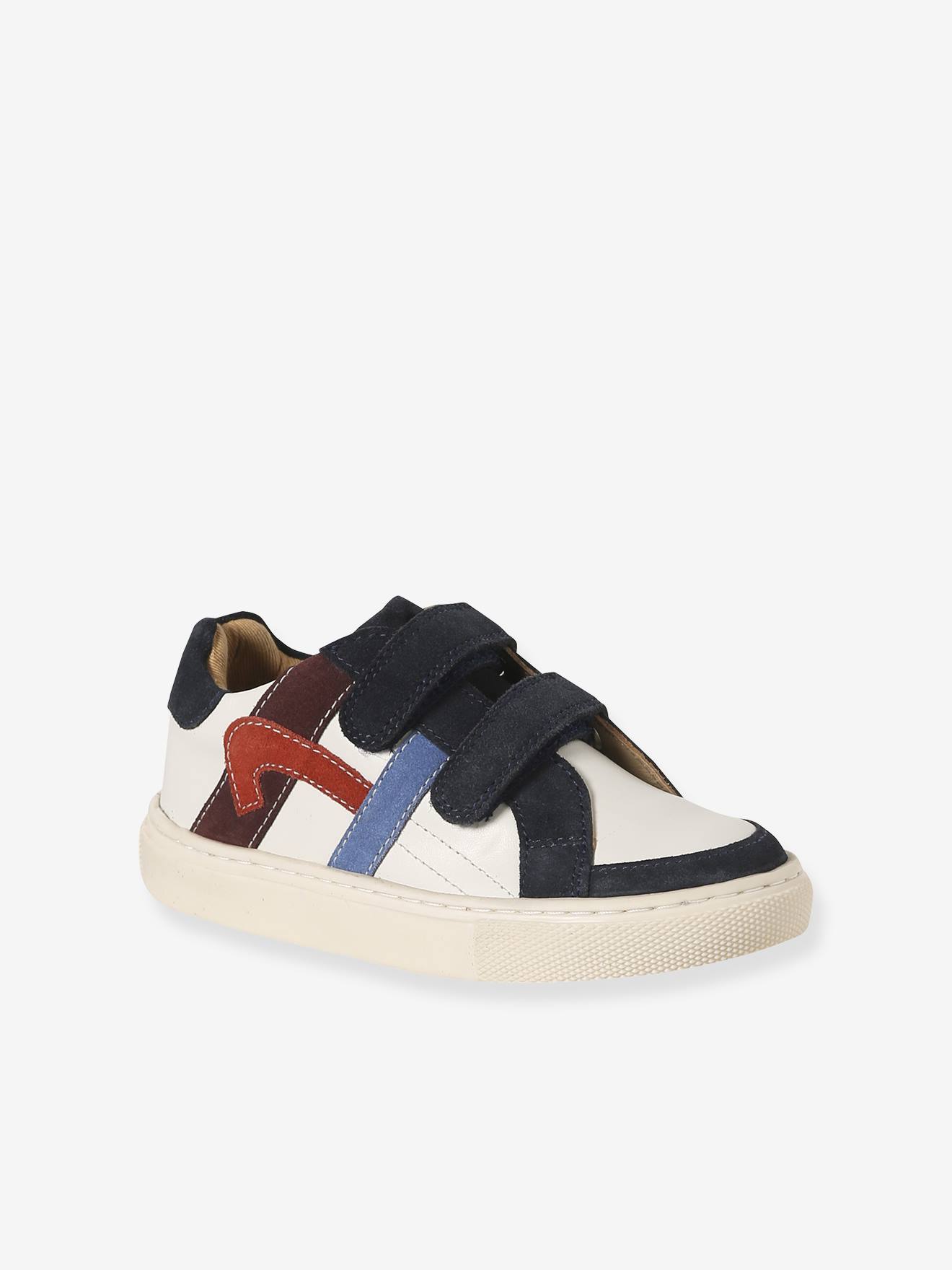 Kinder Leder-Sneakers mit Klettverschluss set