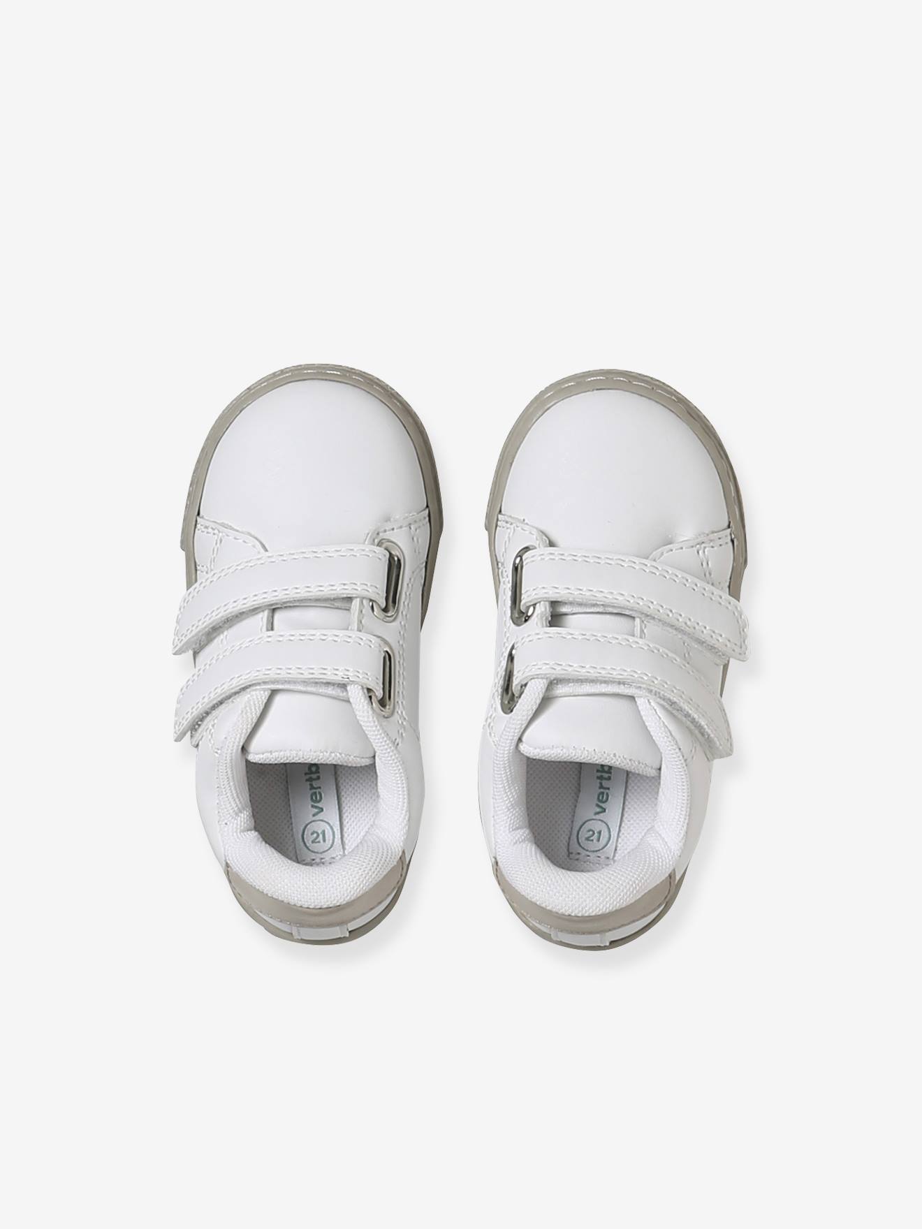 Thumbnail - Baby Klett-Sneakers mit Kontrastbesatz