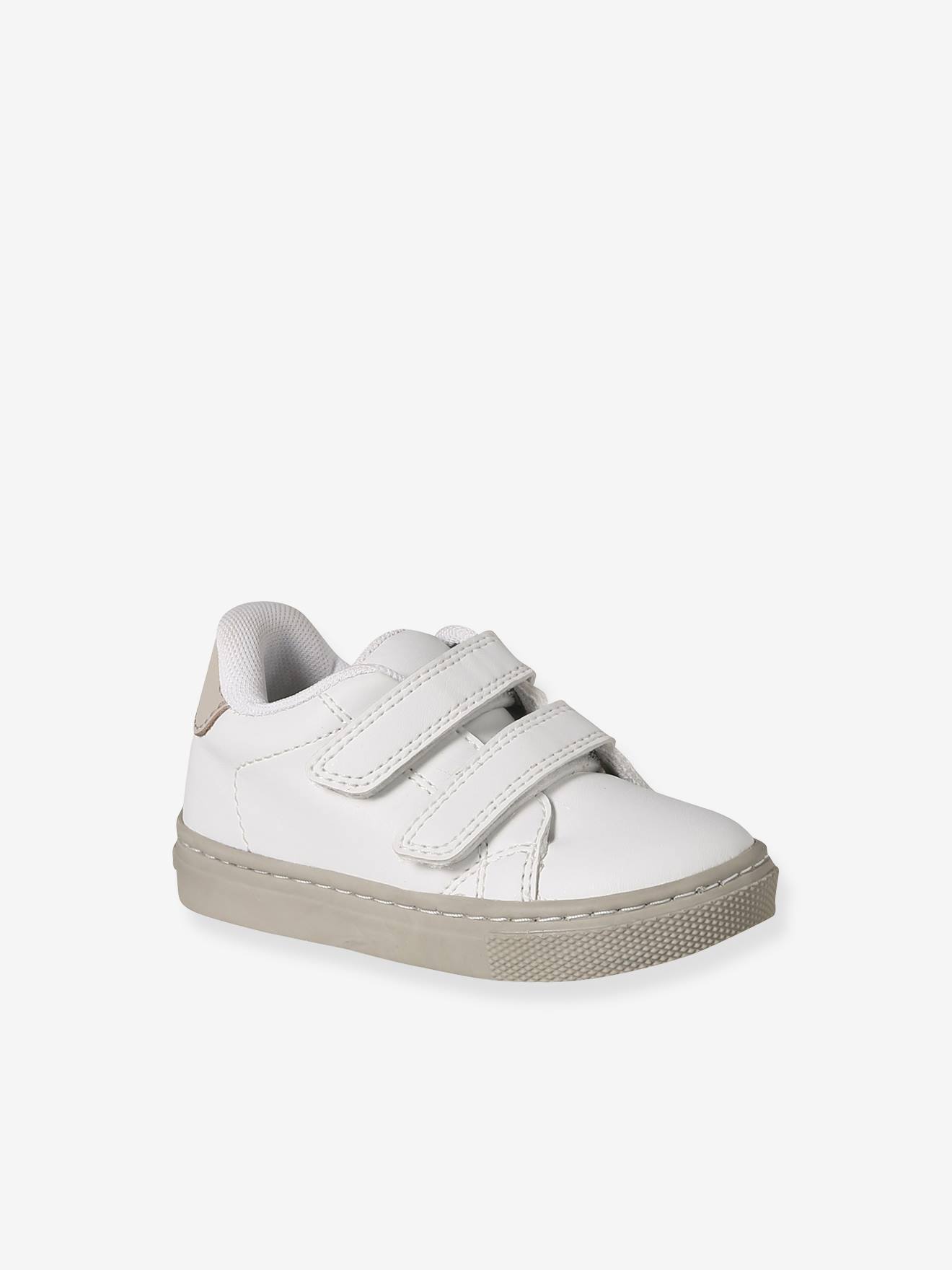 Baby Klett-Sneakers mit Kontrastbesatz
