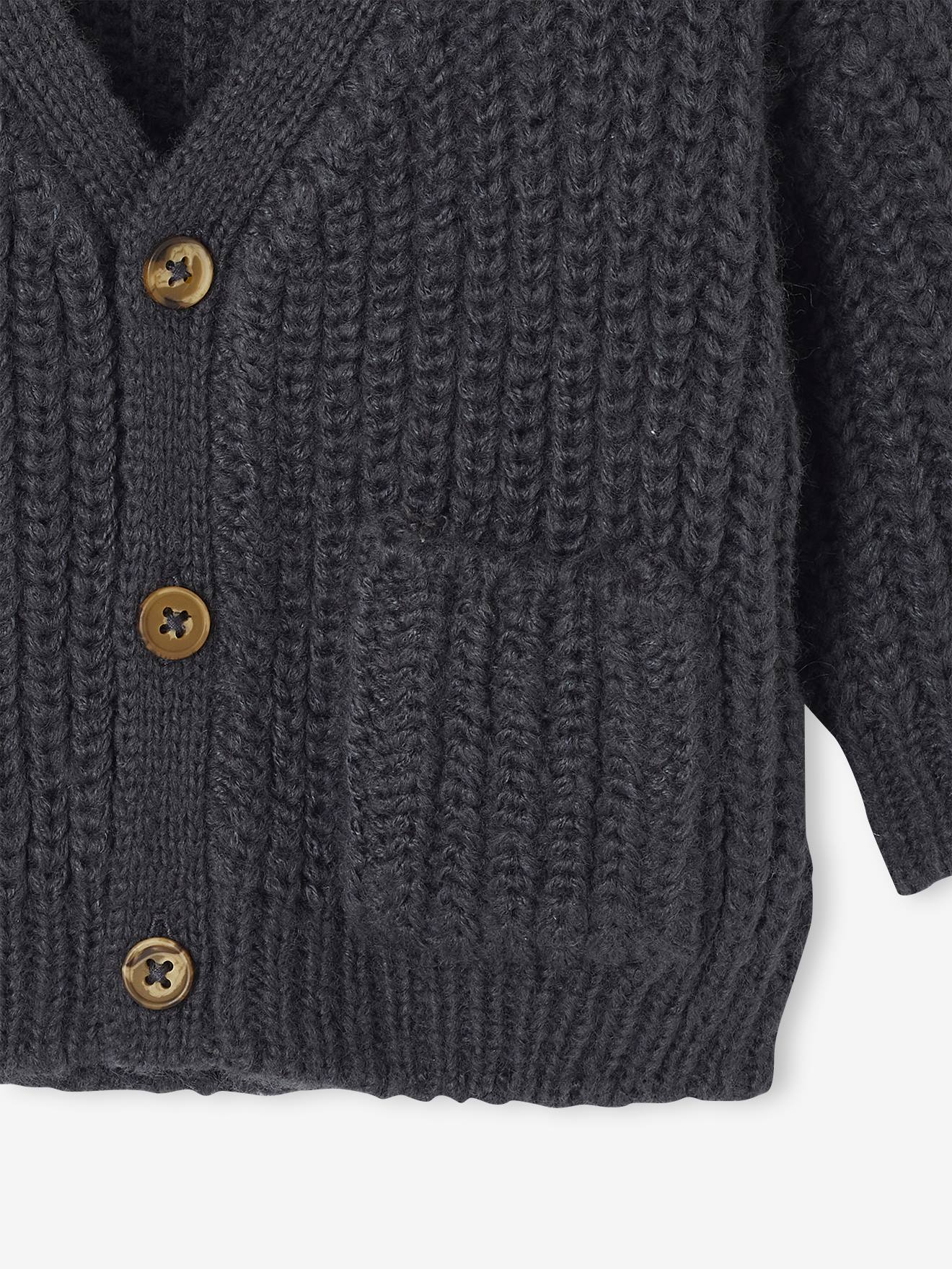 Thumbnail - Baby Strickjacke mit V-Ausschnitt