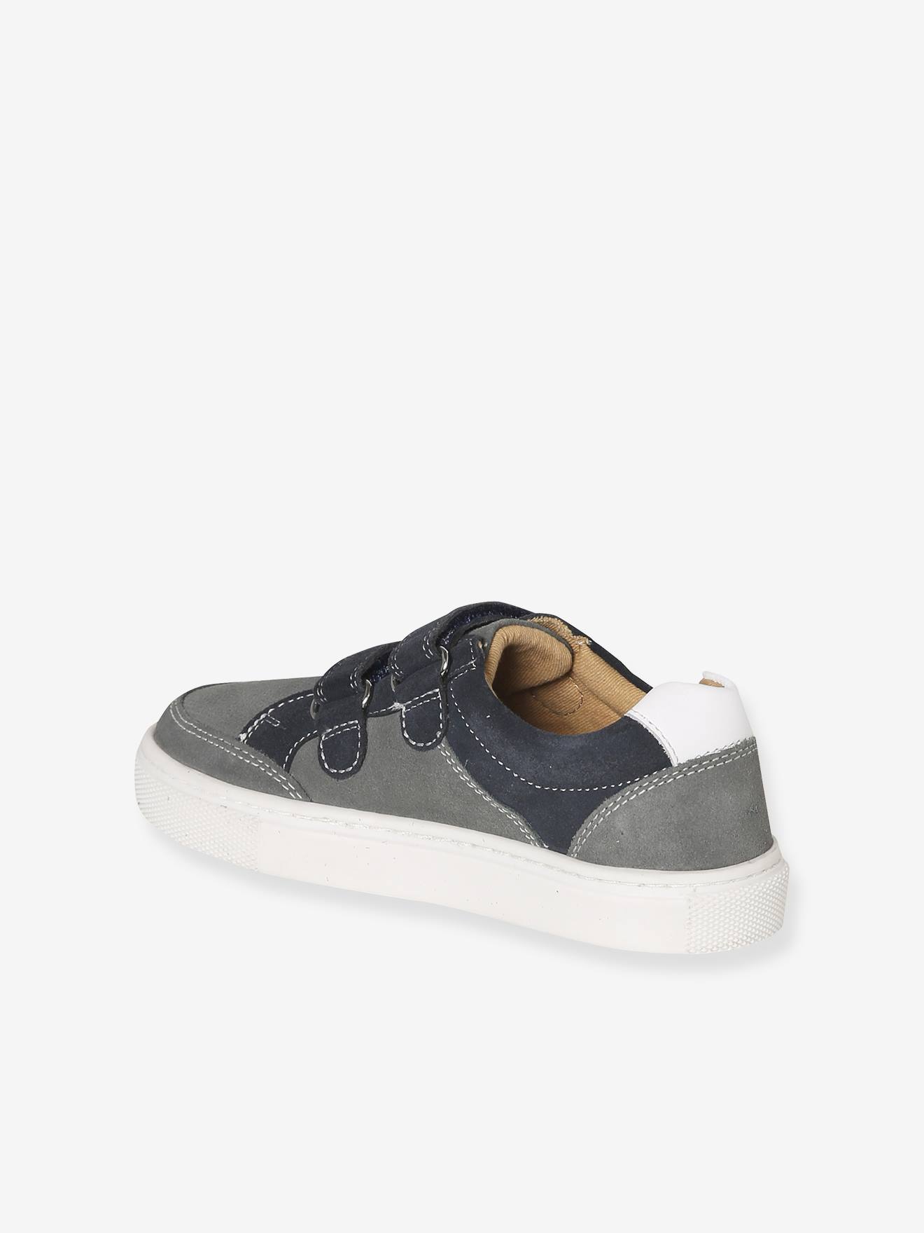 Thumbnail - Kinder Klett-Sneakers aus Leder mit Anziehtrick set