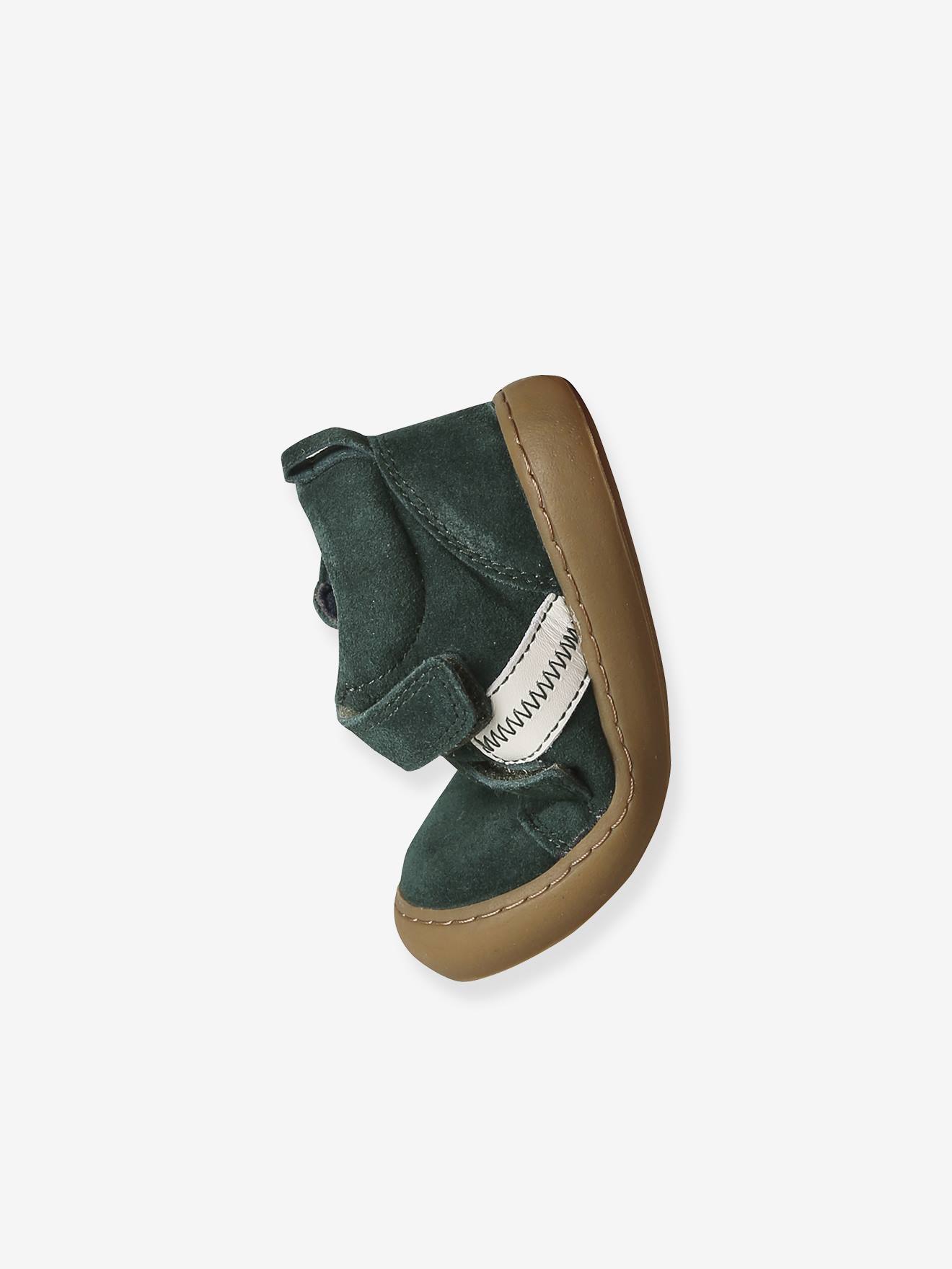 Thumbnail - Baby Mid-Sneakers aus Leder mit Klett