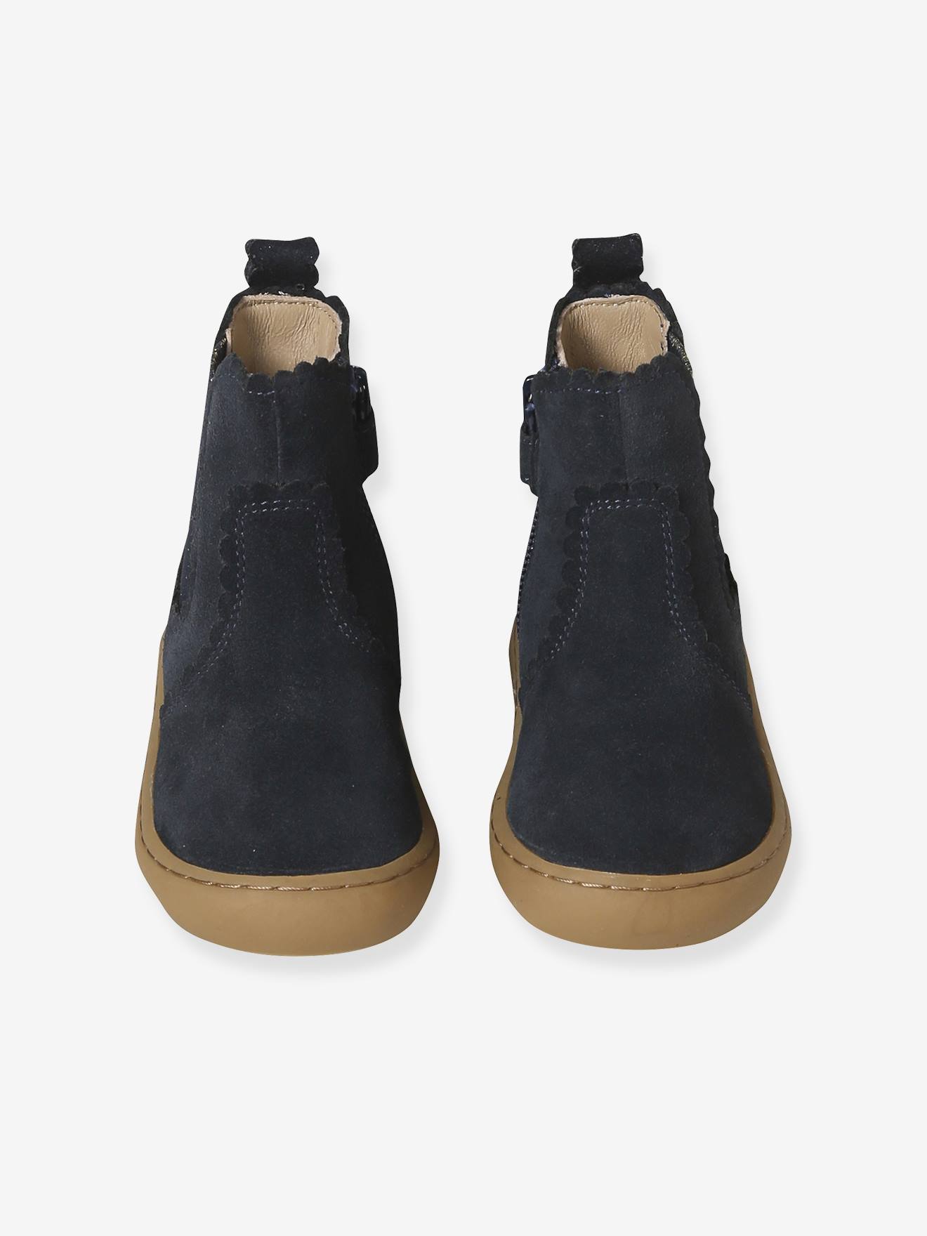 Thumbnail - Baby Chelsea-Boots aus Leder mit Reißverschluss