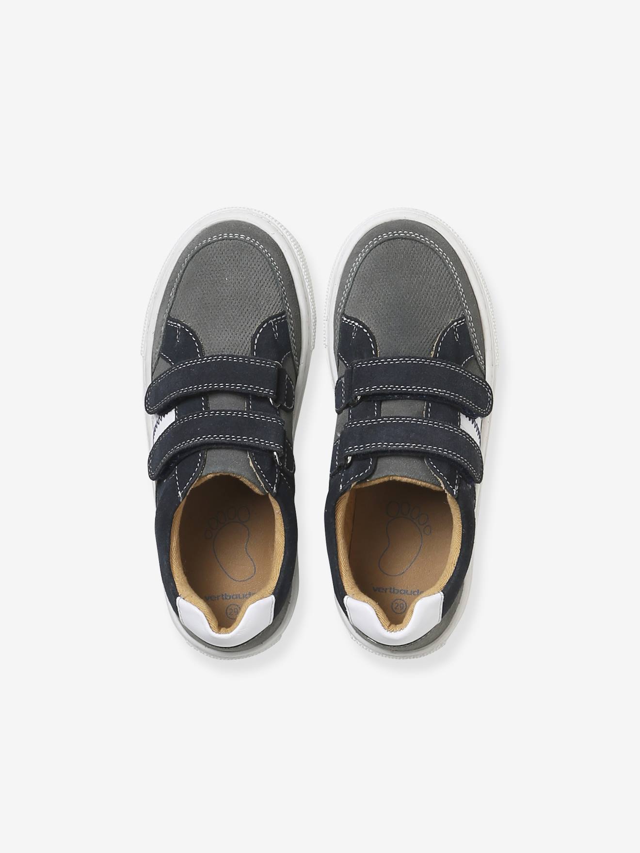 Thumbnail - Kinder Klett-Sneakers aus Leder mit Anziehtrick set