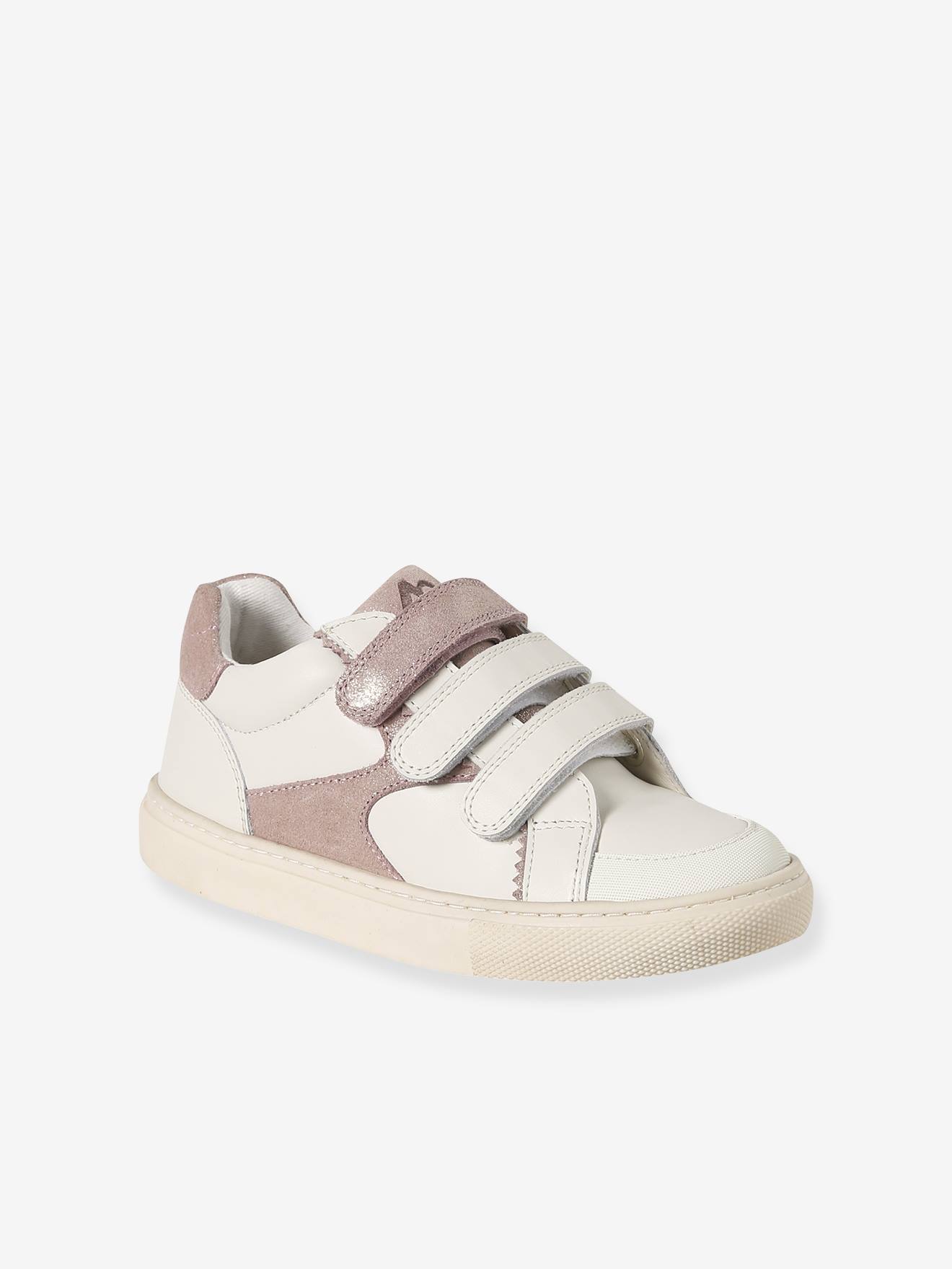 Kinder Leder-Sneakers mit Klett
