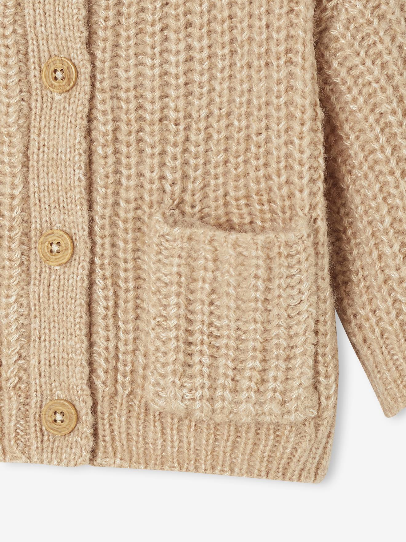 Thumbnail - Baby Strickjacke mit aufgesetzten Taschen