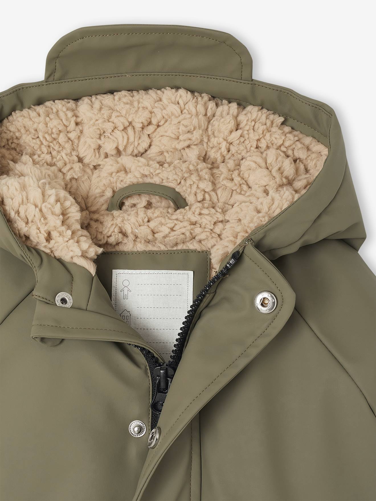 Thumbnail - Baby Regenjacke mit Kapuze und Teddyfleece-Futter