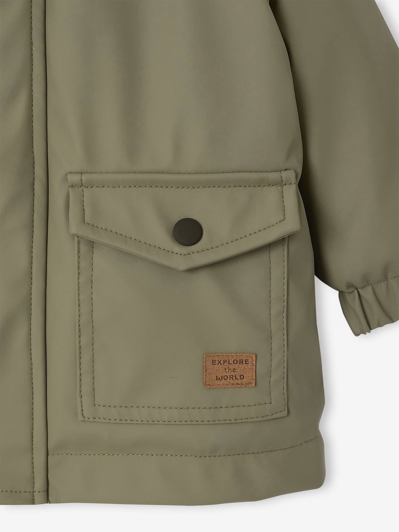 Thumbnail - Baby Regenjacke mit Kapuze und Teddyfleece-Futter
