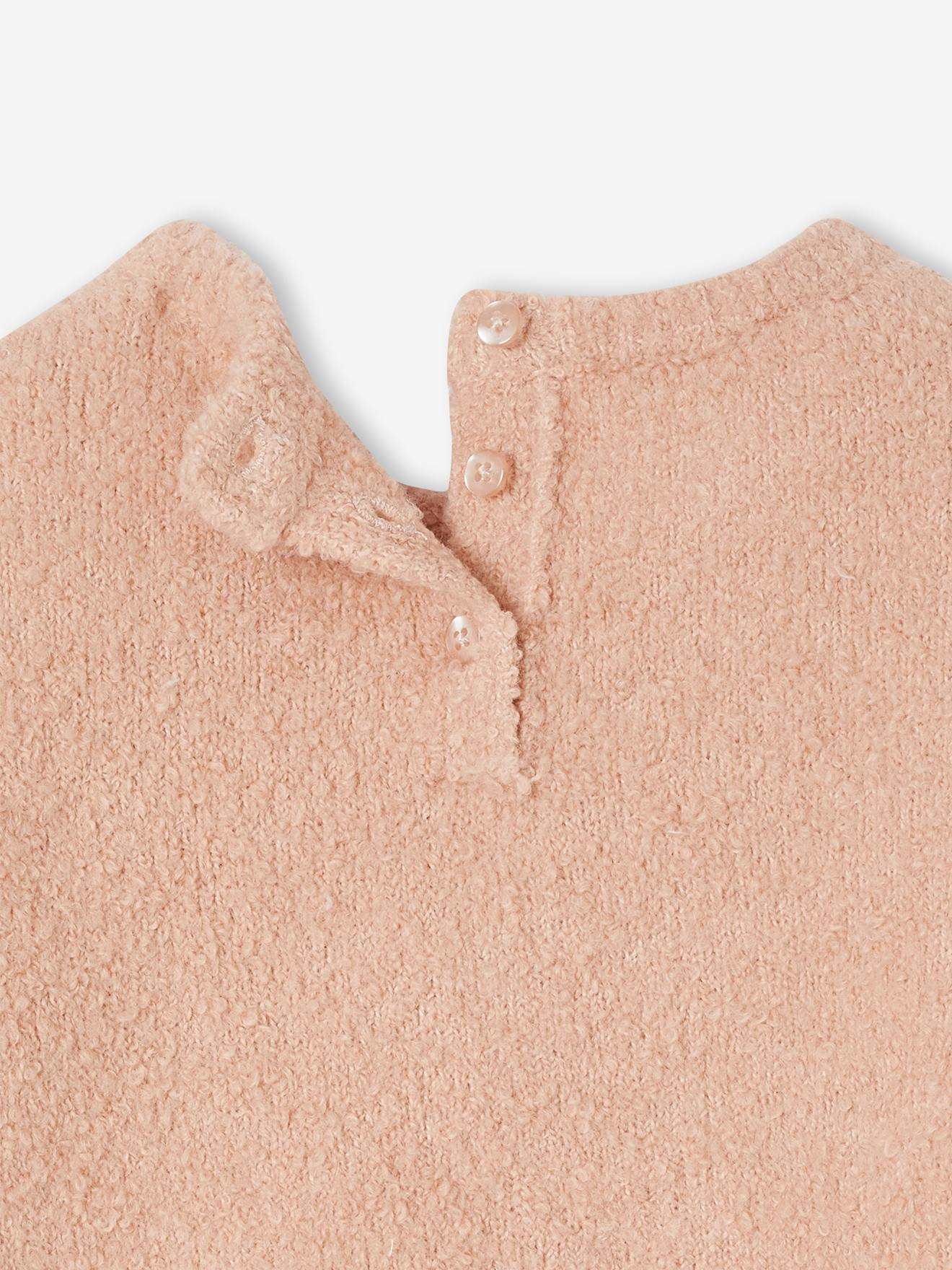 Thumbnail - Baby Pullover mit kleinen Herz-Stickereien pudrig