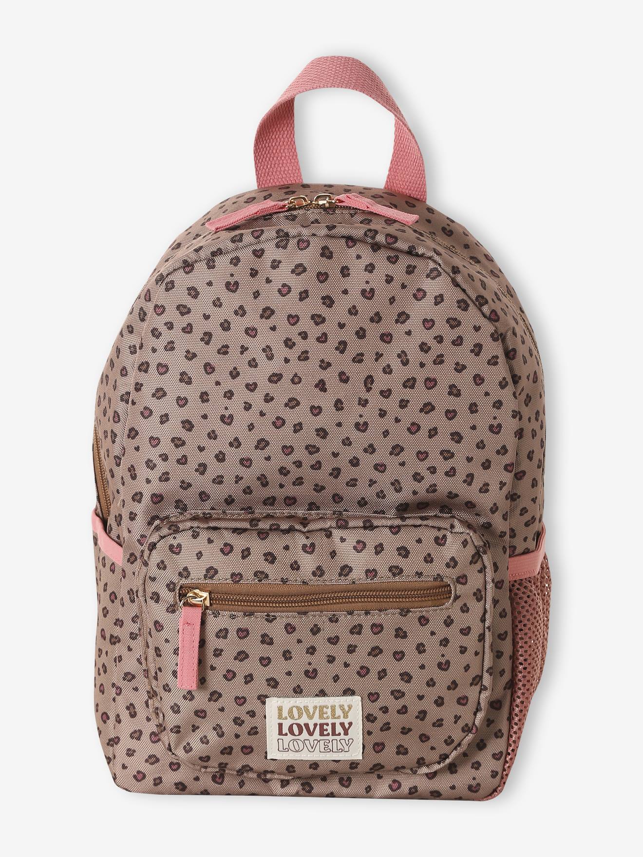 Mädchen Kita-Rucksack mit Leopardenprint