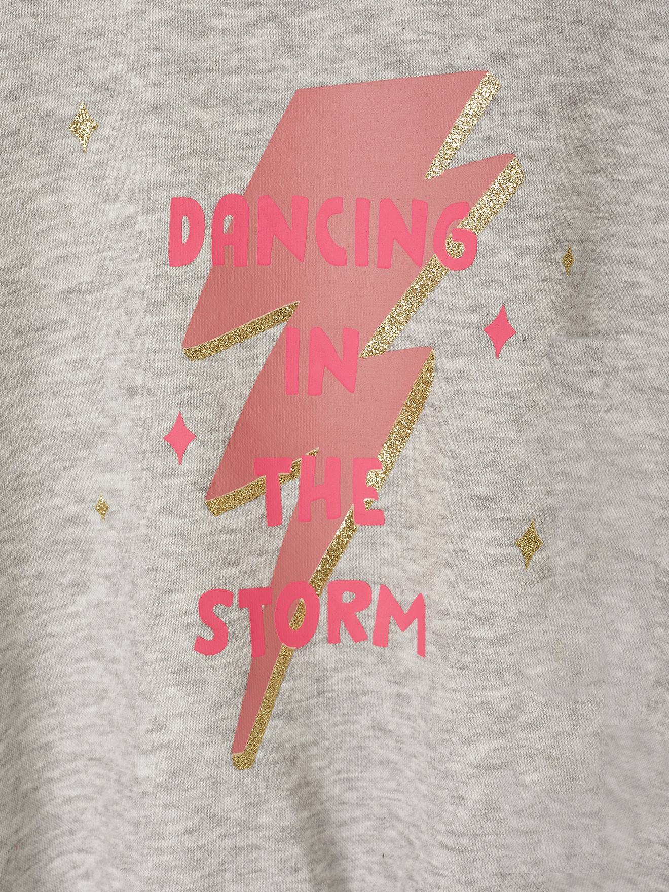 Thumbnail - Mädchen Cropped-Sweatshirt mit Glitzerprint