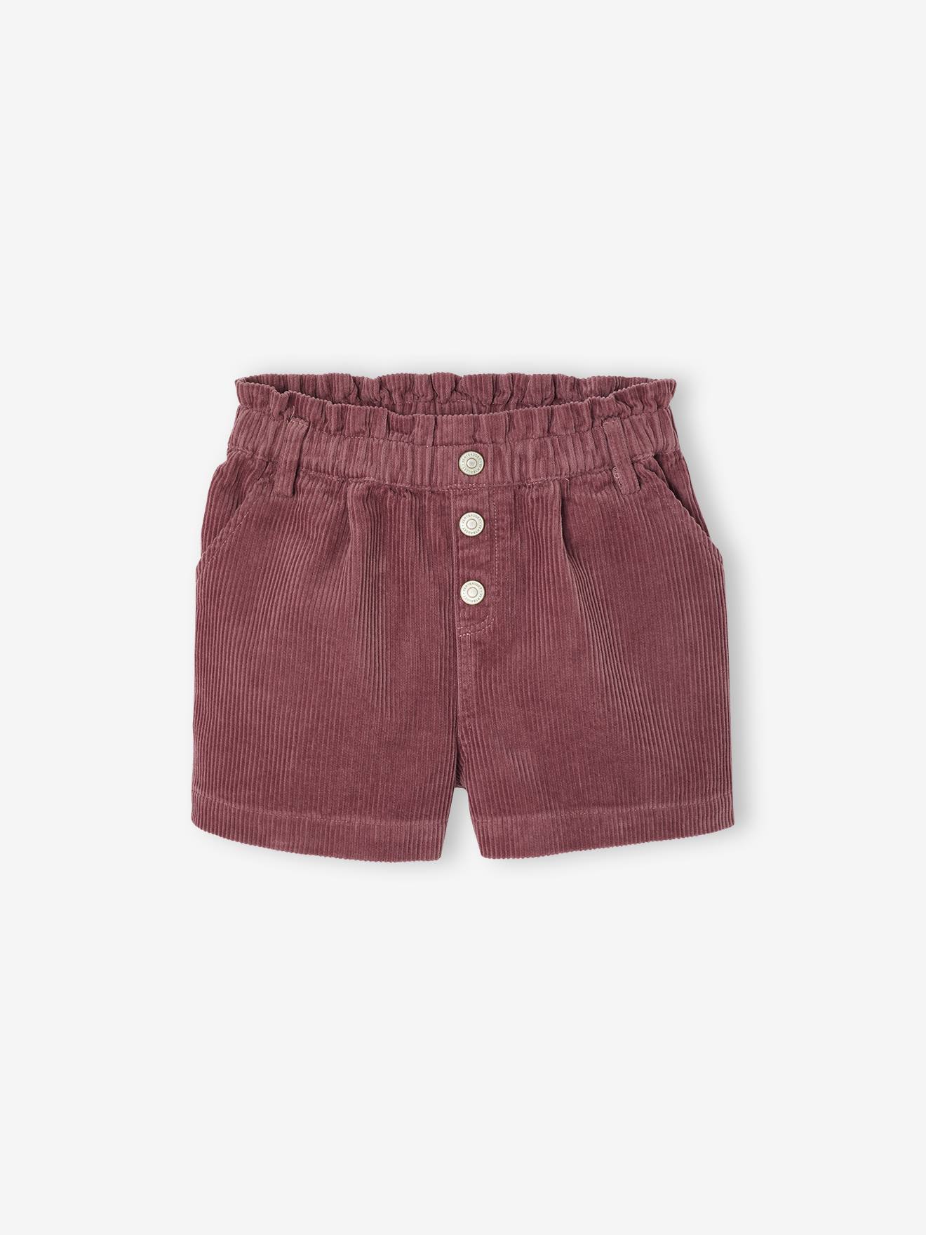 Mädchen Paperbag-Shorts aus Cord