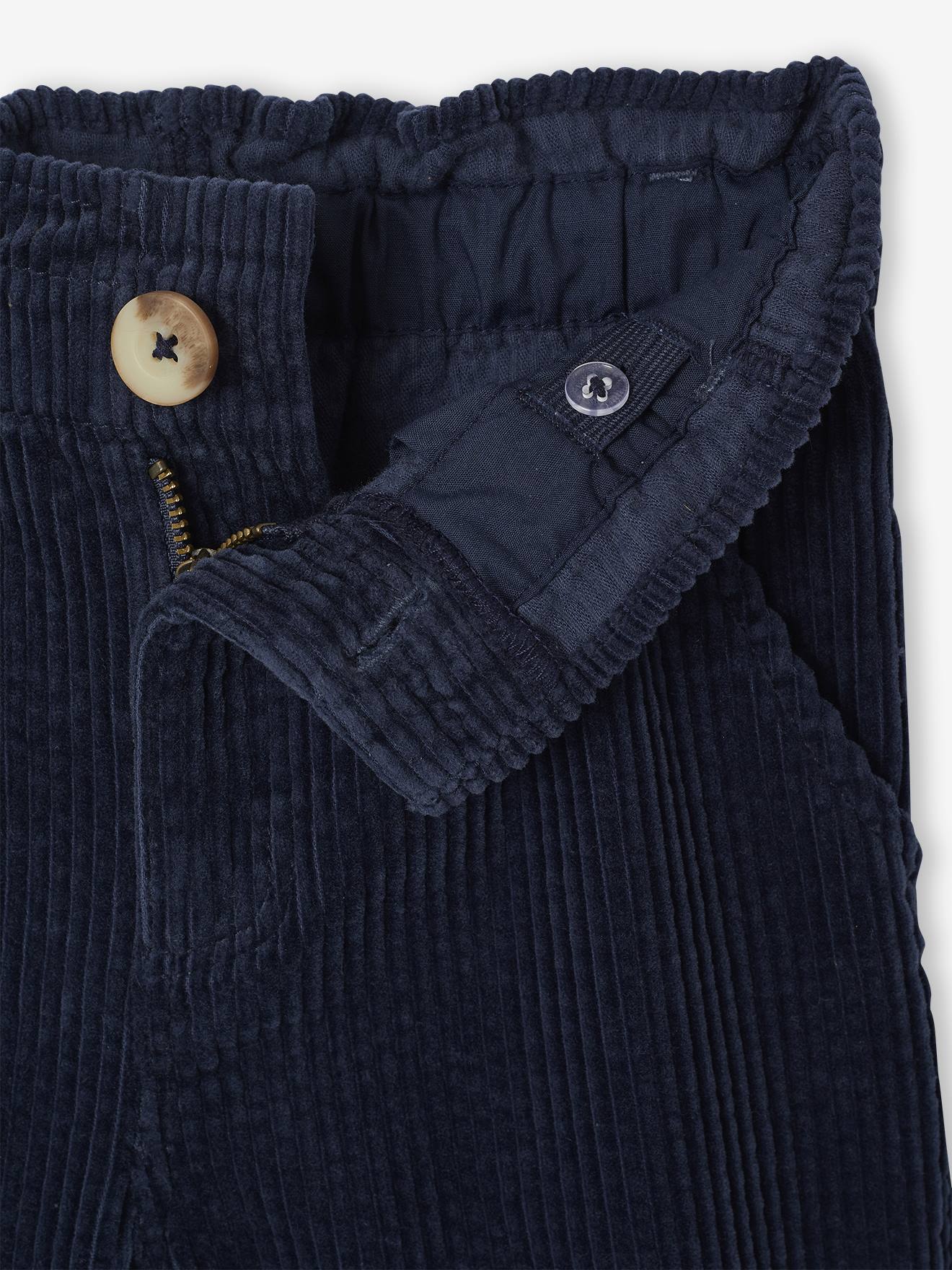 Thumbnail - Weite Mädchen Cordhose mit Paperbag-Bund