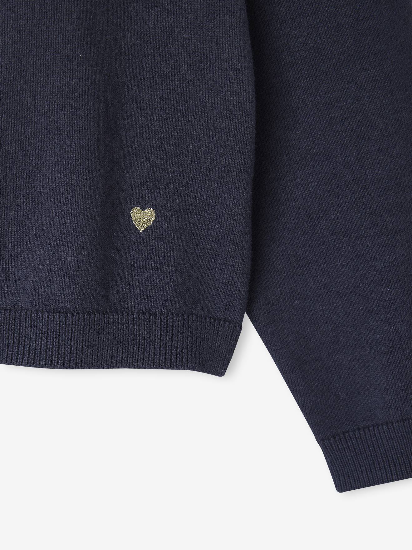 Thumbnail - Mädchen Strickjacke mit Glitzerherz BASIC