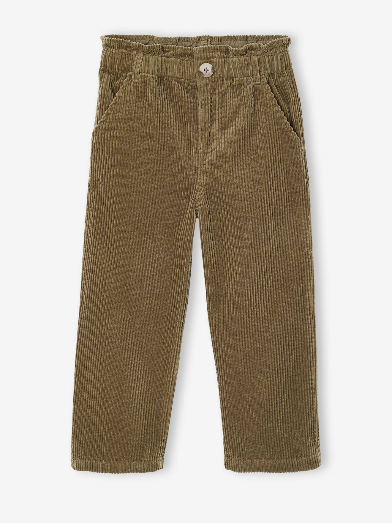 Thumbnail - Weite Mädchen Cordhose mit Paperbag-Bund