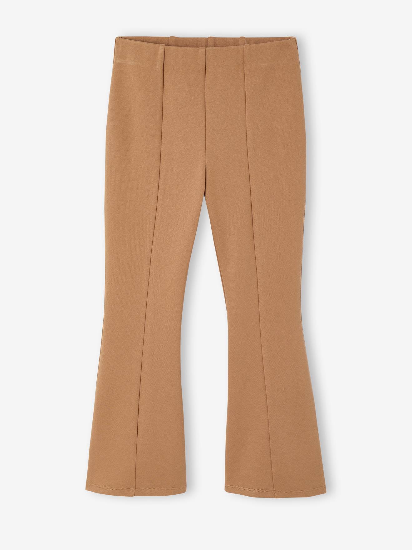 Mädchen Flared-Leggings camel