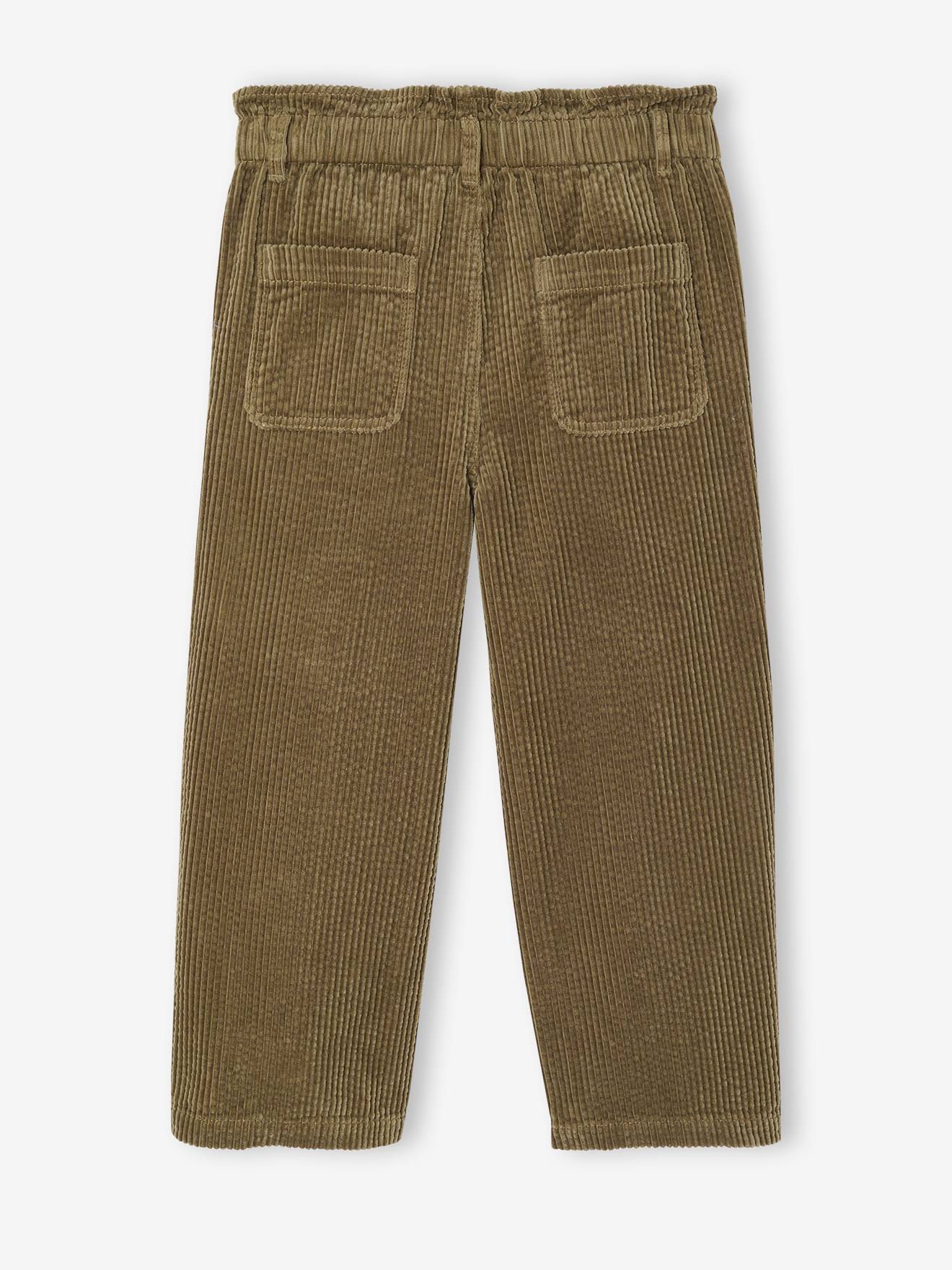 Thumbnail - Weite Mädchen Cordhose mit Paperbag-Bund