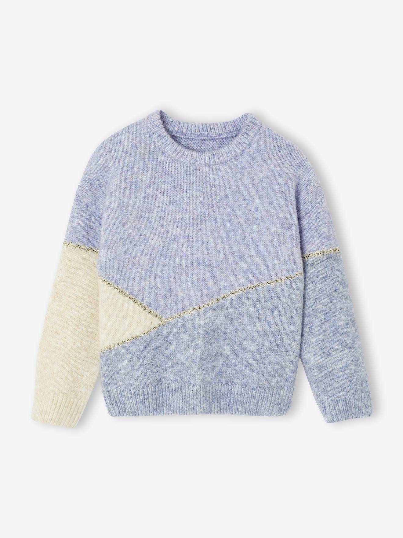 Mädchen Pullover im Colorblock-Style