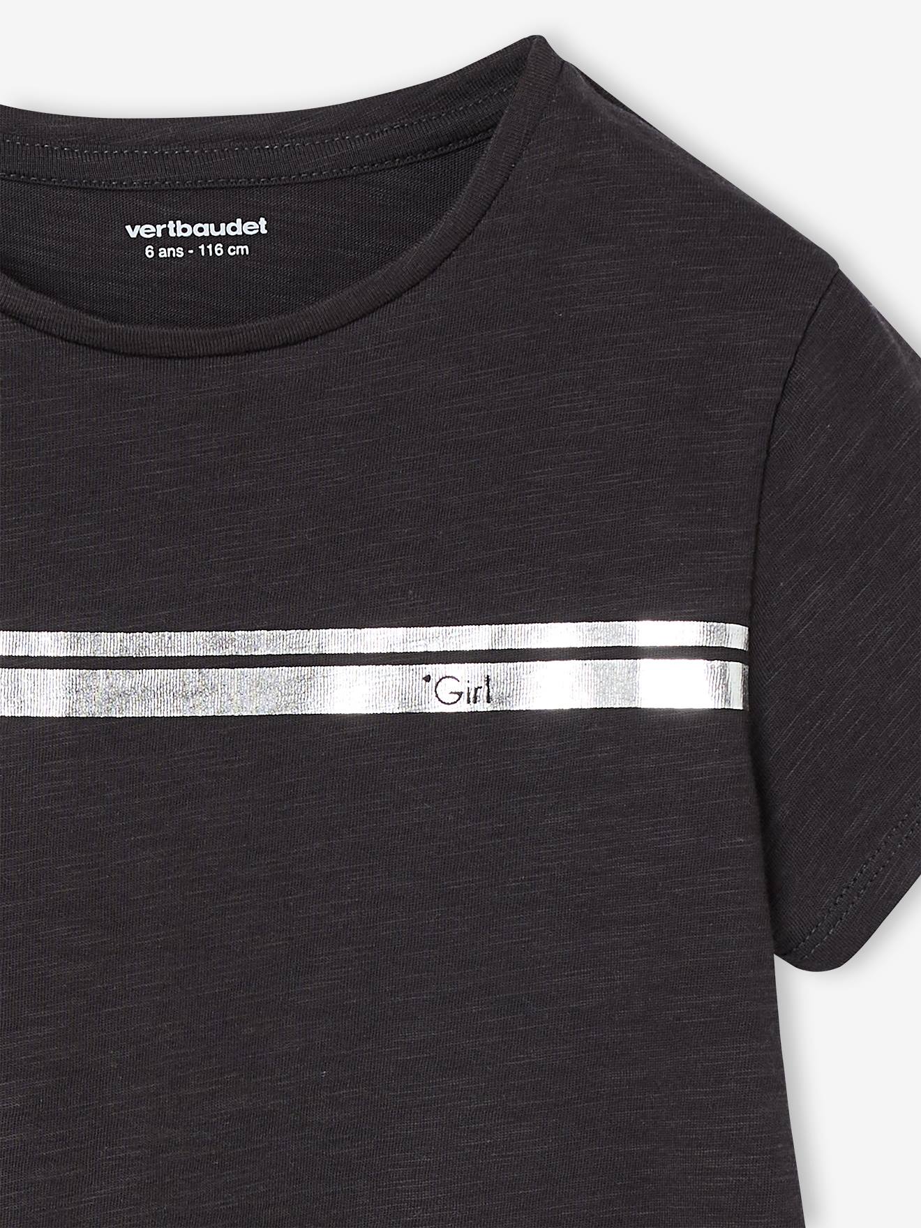 Thumbnail - Mädchen Sport-T-Shirt mit Glanzstreifen BASIC