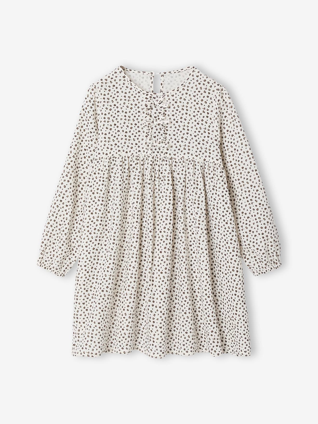 Mädchen Musselin-Kleid mit Zierschleifen leo